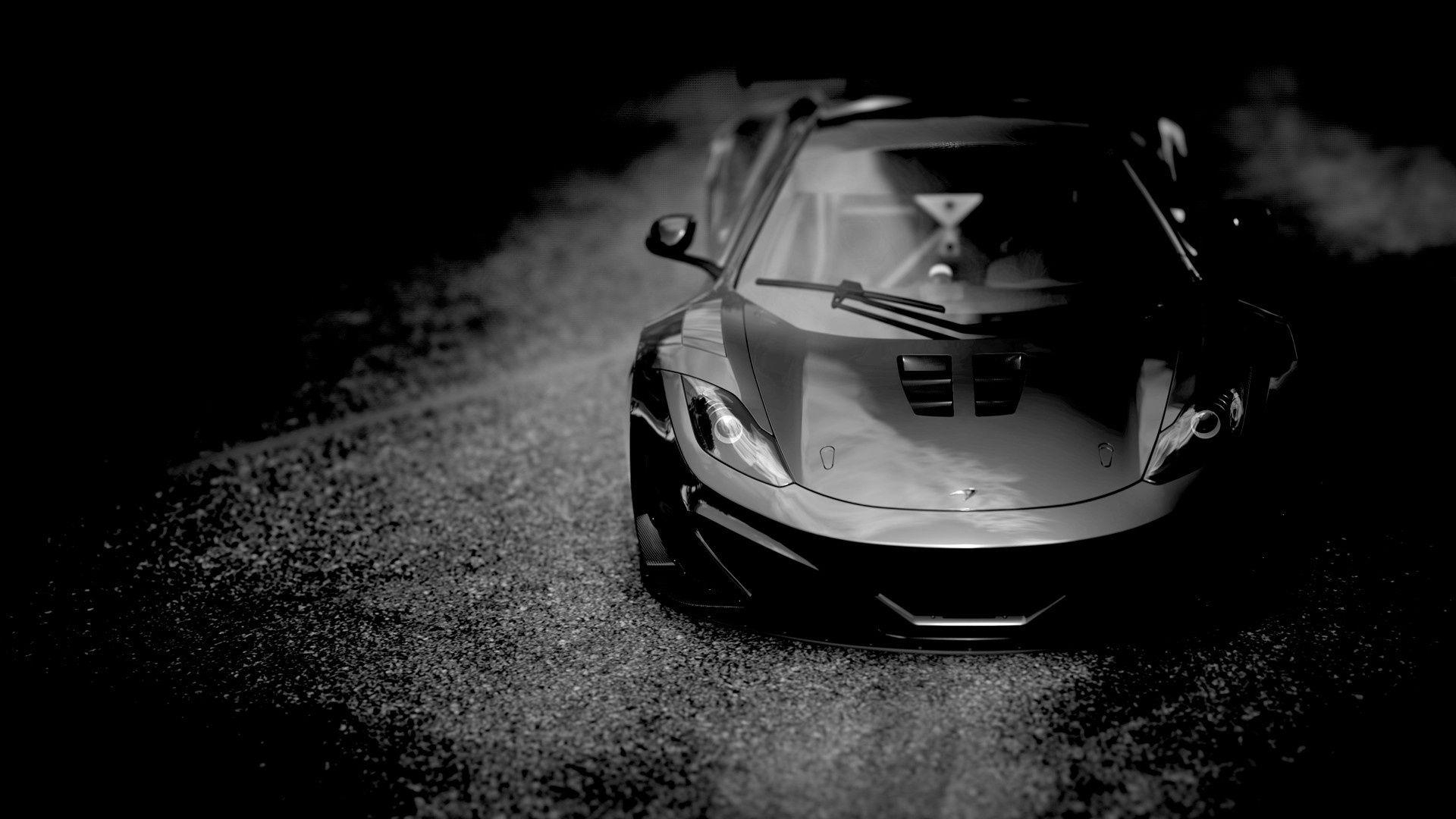 1920x1080 Mclaren mp4 monochrome HD wallpaper, Desktop