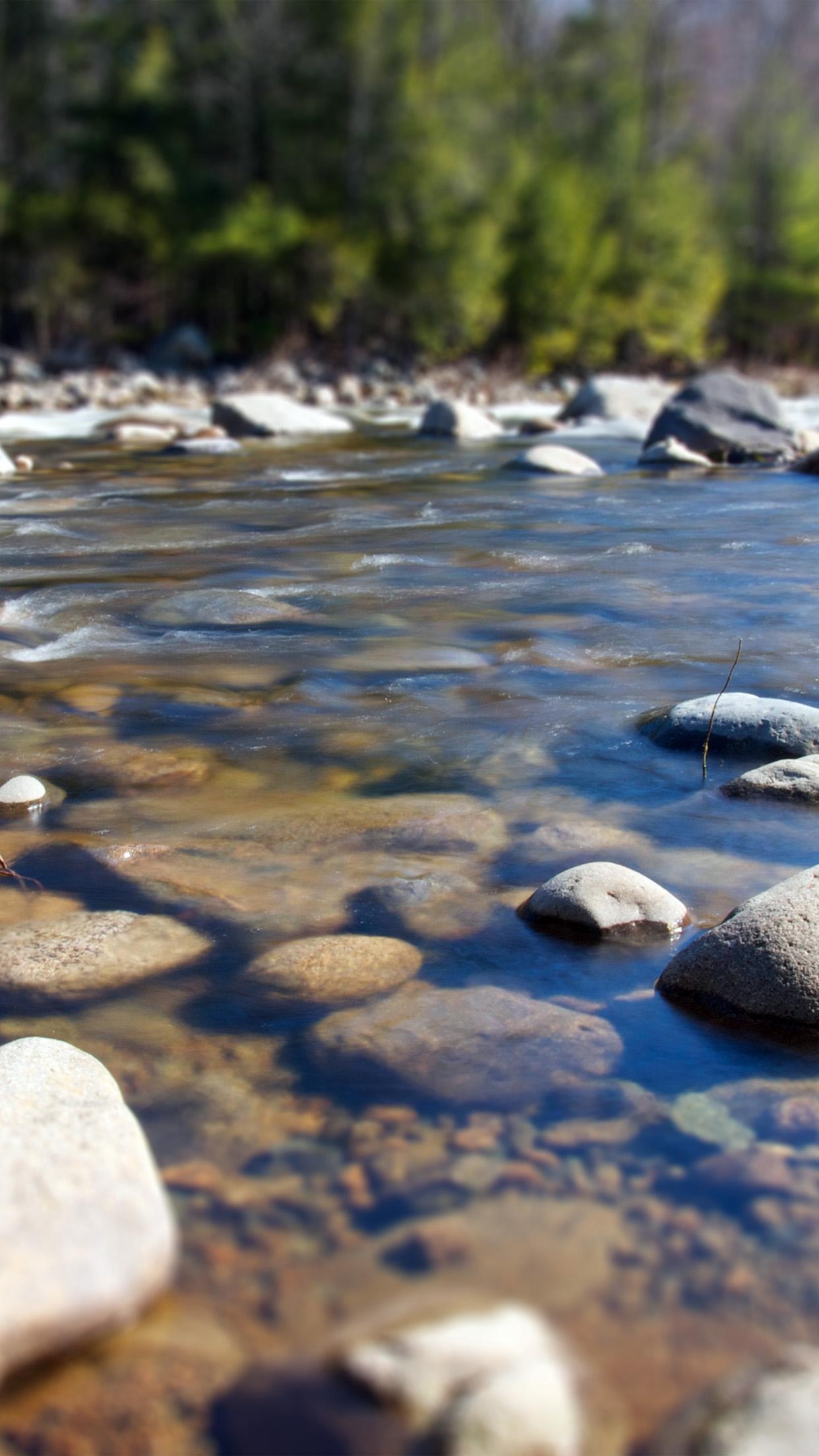 1250x2210 Summer Rocks River Lake Nature Mountain Android wallpaper, Phone