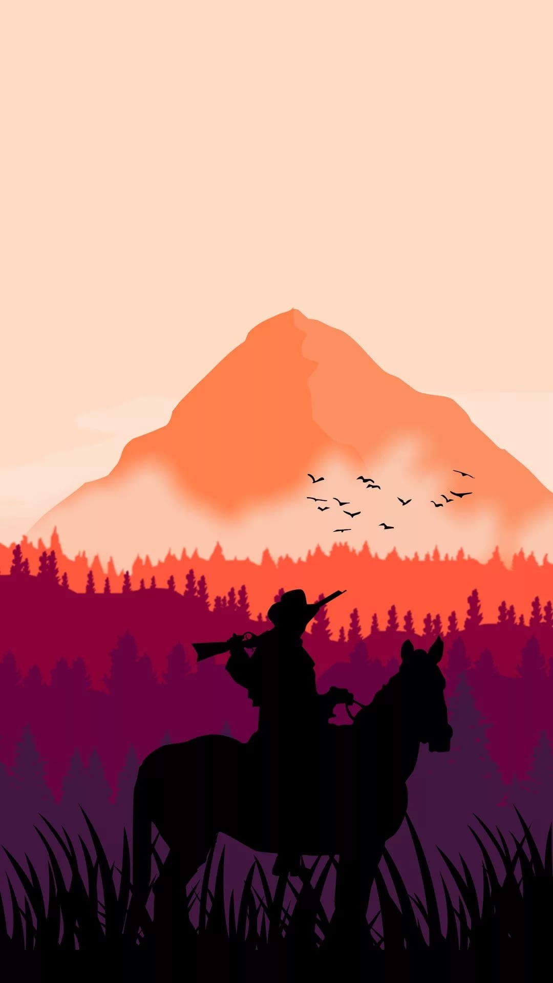 1080x1920 Western Cowboys iPhone Wallpaper, Phone