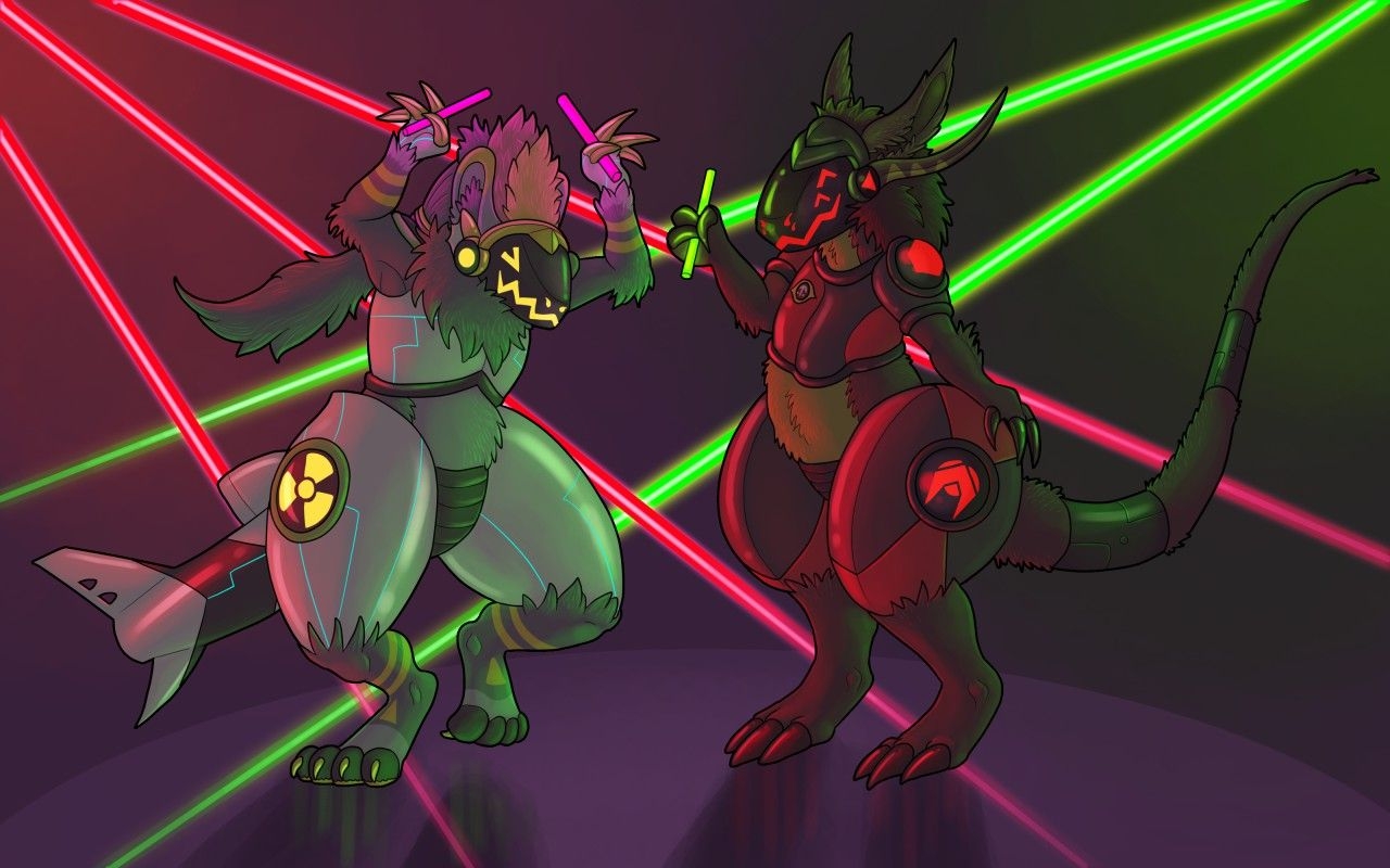 1280x800 That Protogen Bass! by Coredeath - Fur Affinity [dot] net, Desktop