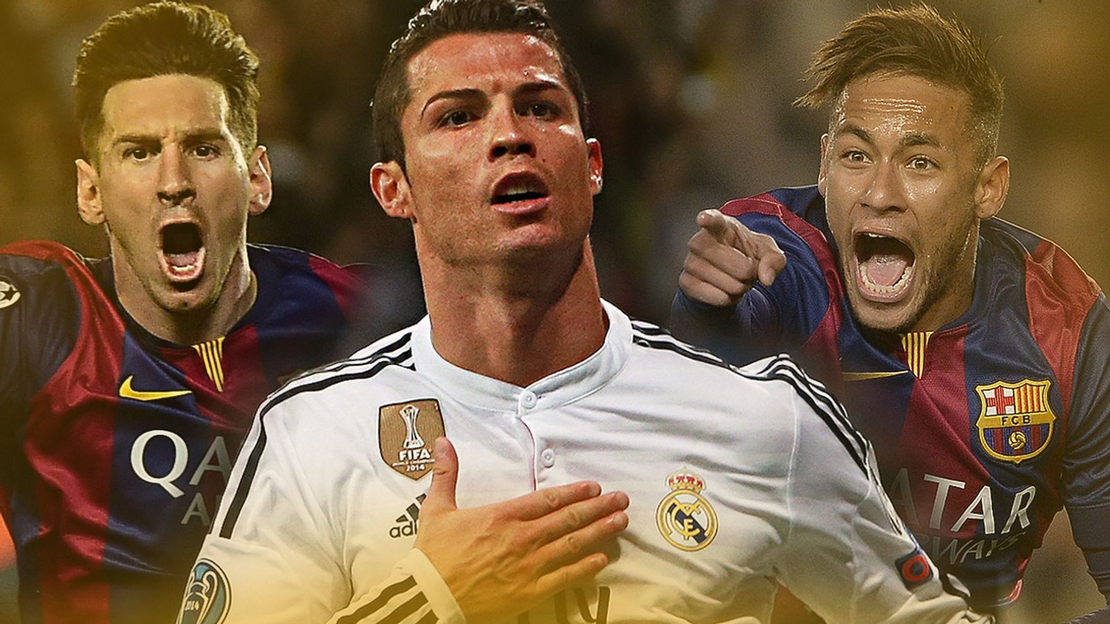 1600x900 Ronaldo, Messi and Neymar to contest 2015 Ballon d'Or, Desktop