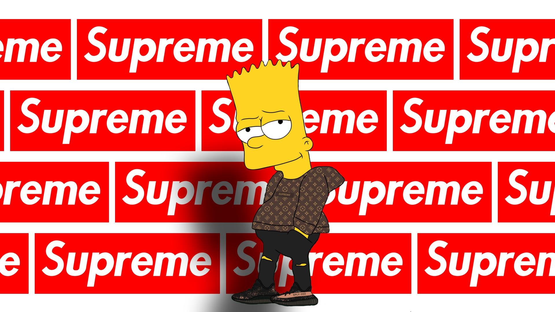 1920x1080 Supreme X Bart Simpson Wallpaper, Desktop