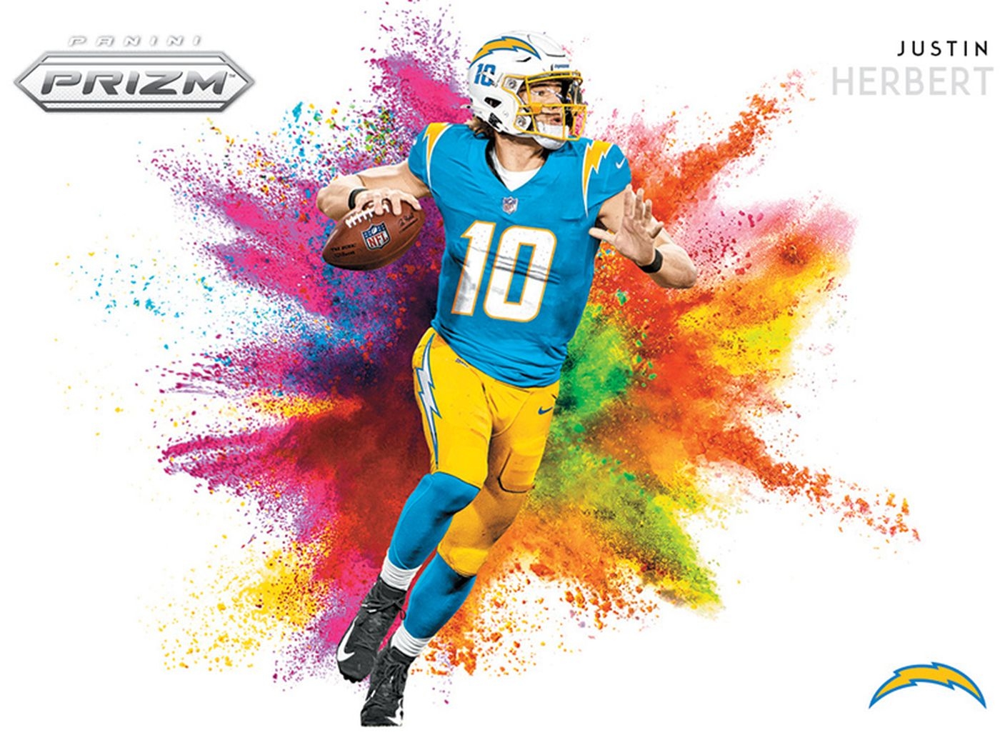 1400x1050 Chargers News: Rookie QB Justin Herbert featured in Panini Prizm set, Desktop