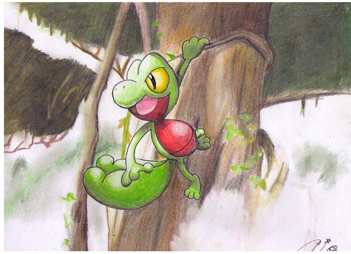 1160x840 Treecko, Grovyle, And Sceptile On Hoenn Starters, Desktop