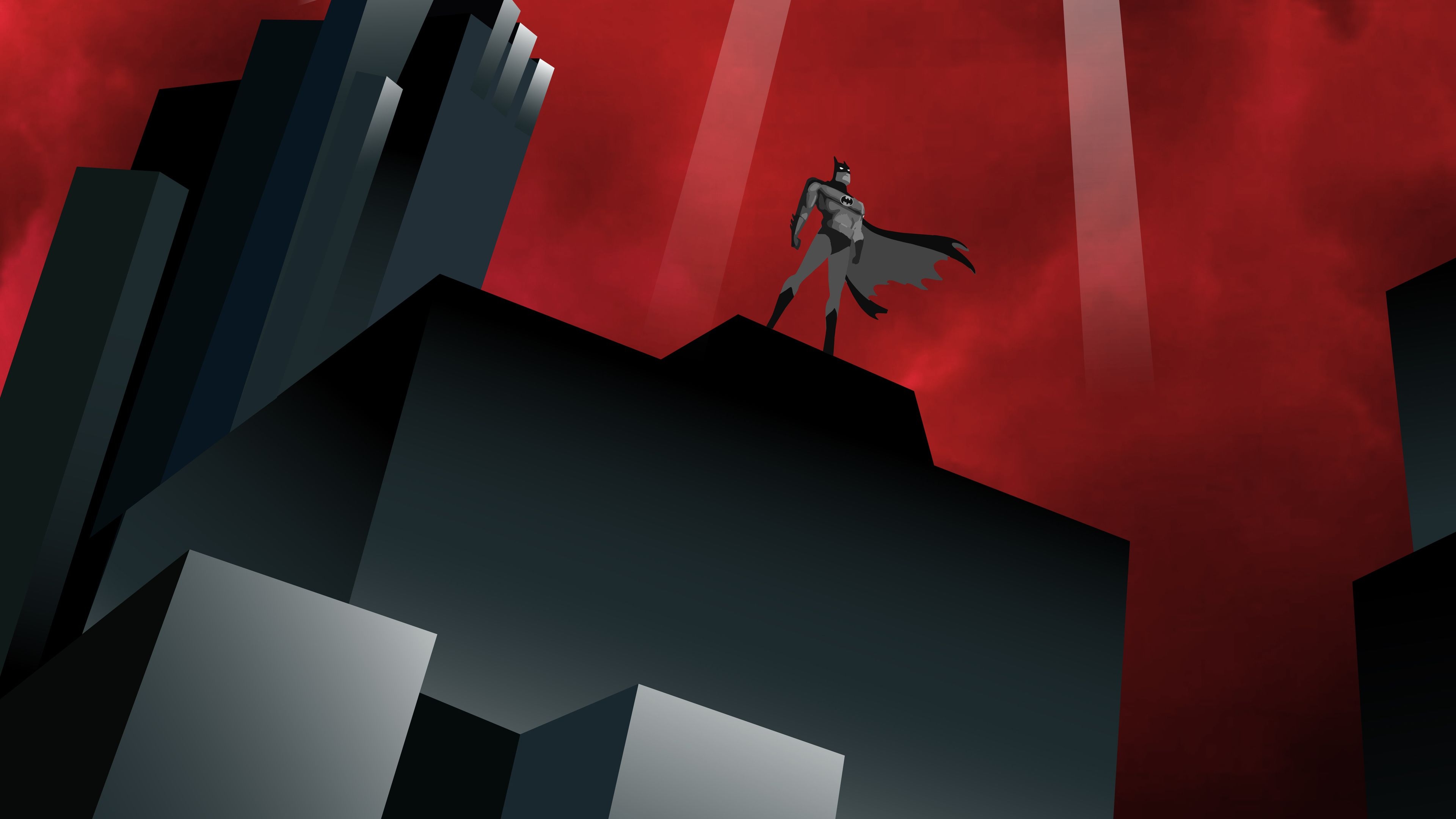 3840x2160 Batman The Animated Series 5k superheroes wallpaper, minimalist wallpaper, minimalism wallpaper, hd-. Batman wallpaper, Cartoon wallpaper, Minimalist wallpaper, Desktop