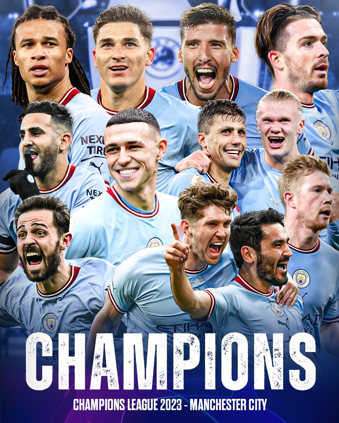 1080x1350 Fabrizio Romano City are Champions of Europe and complete legendary treble!, Phone