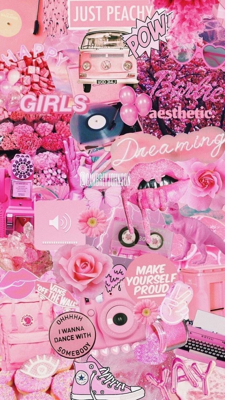 720x1280 Pink and Barbie wallpaper, Phone