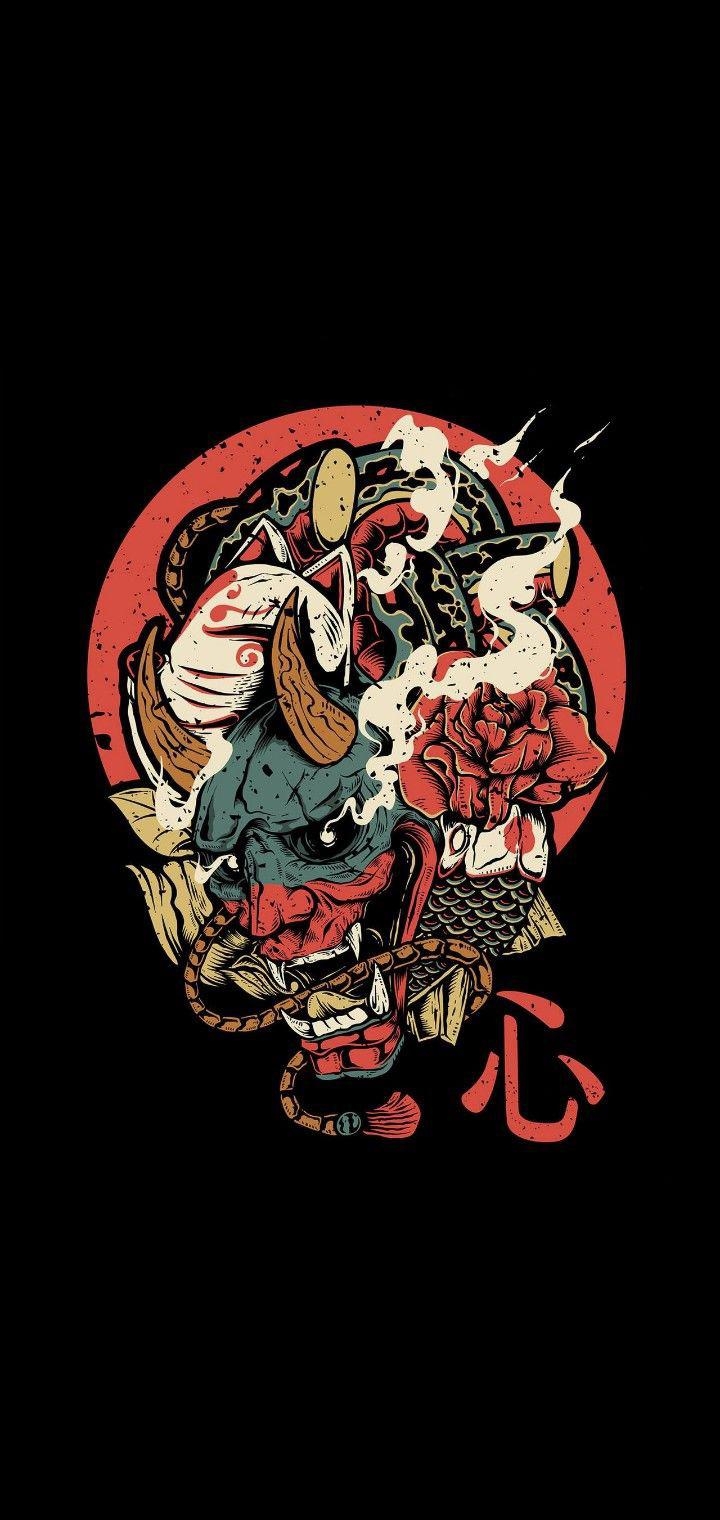 720x1520 Samurai Oni Wallpaper For Tech, Phone