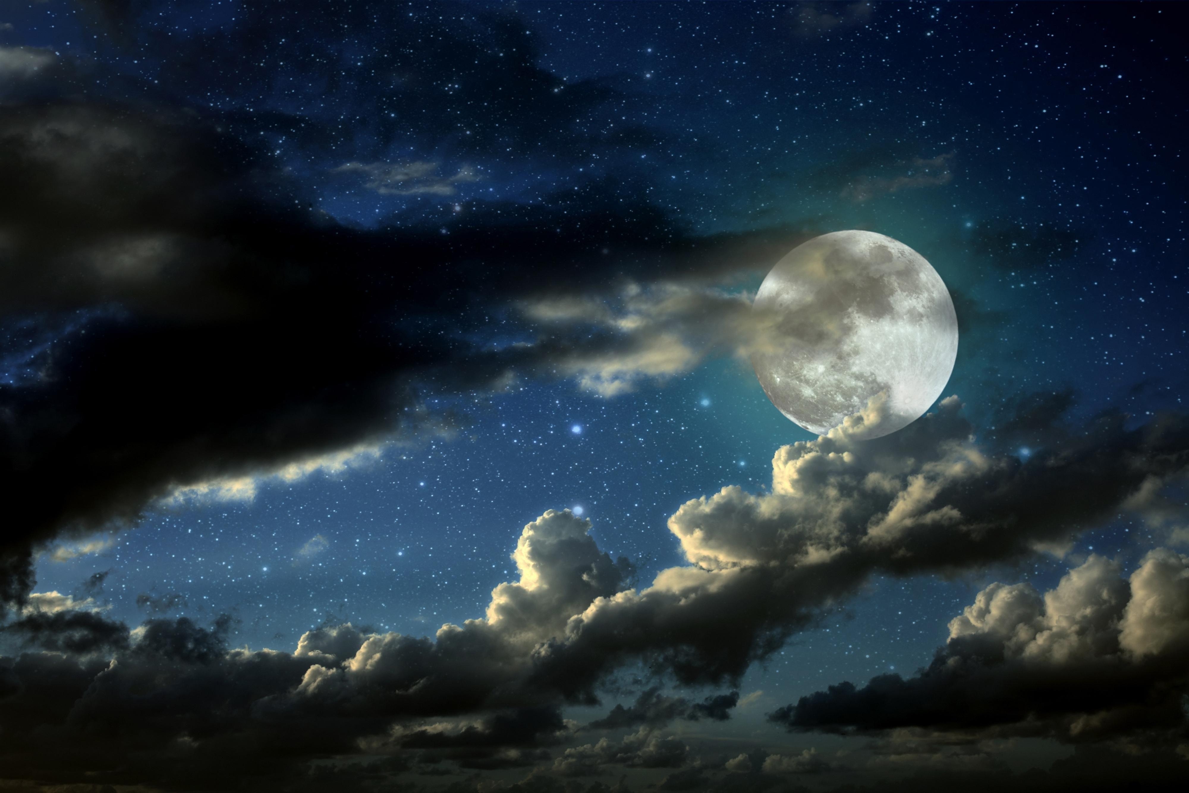 4000x2670 Star Moon Wallpaper Download, Desktop