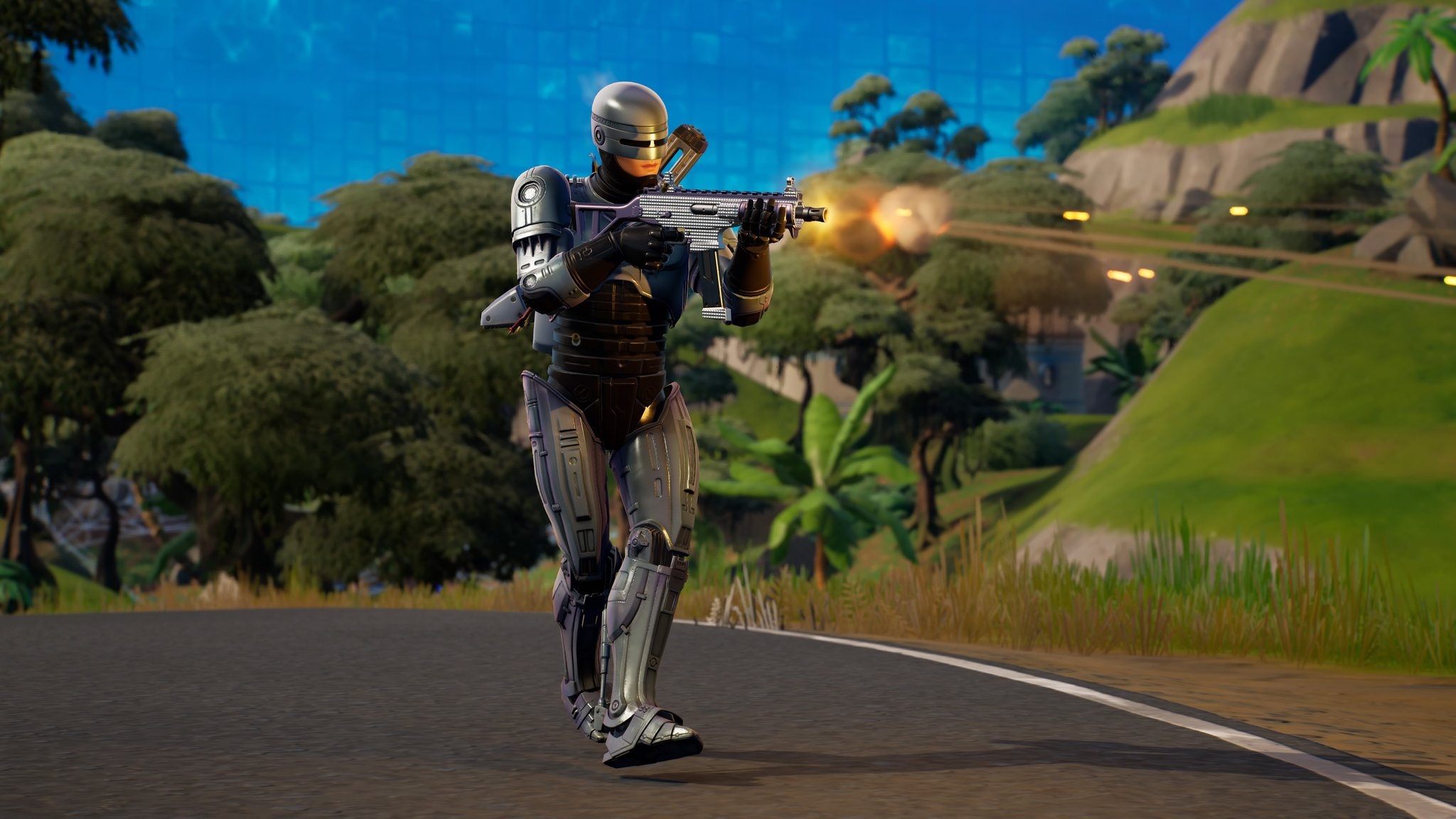 2050x1160 Robocop Fortnite wallpaper, Desktop