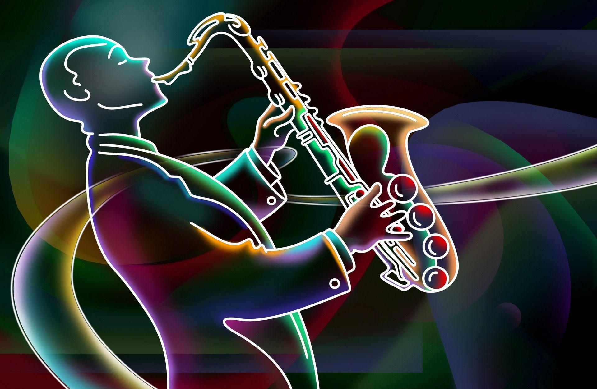 1920x1260 3D Saxophone Wallpaper, Desktop