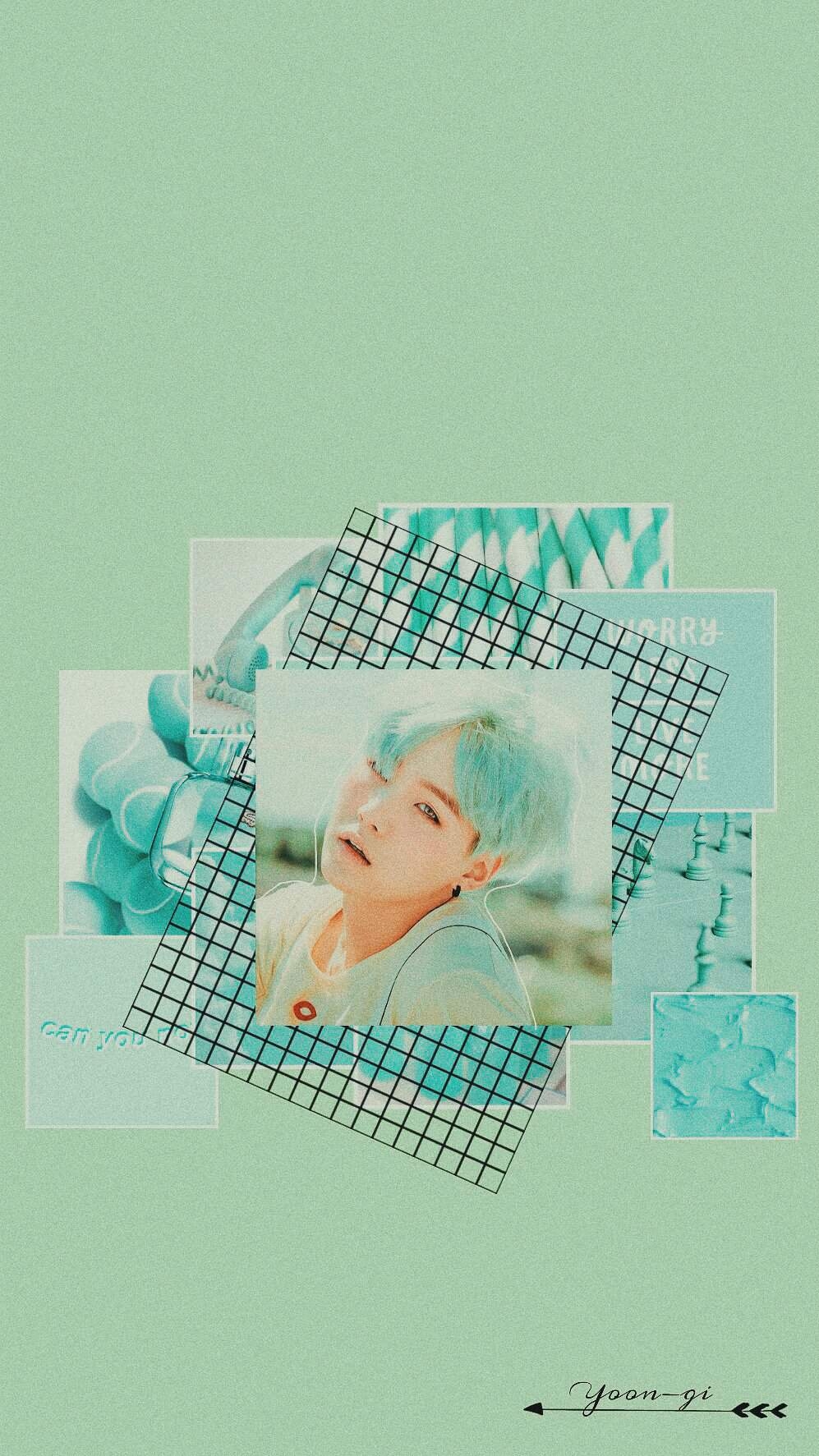 1000x1780 mint yoongi aesthetic wallpaper. ARMY's Amino, Phone