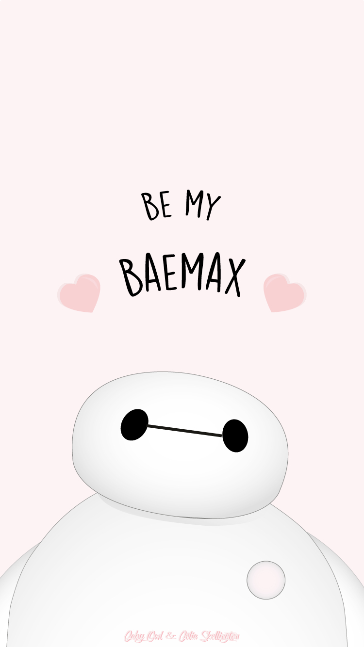 750x1340 Kawaii Cute BayMax Pink iPhone Wallpaper. Big hero 6, Phone