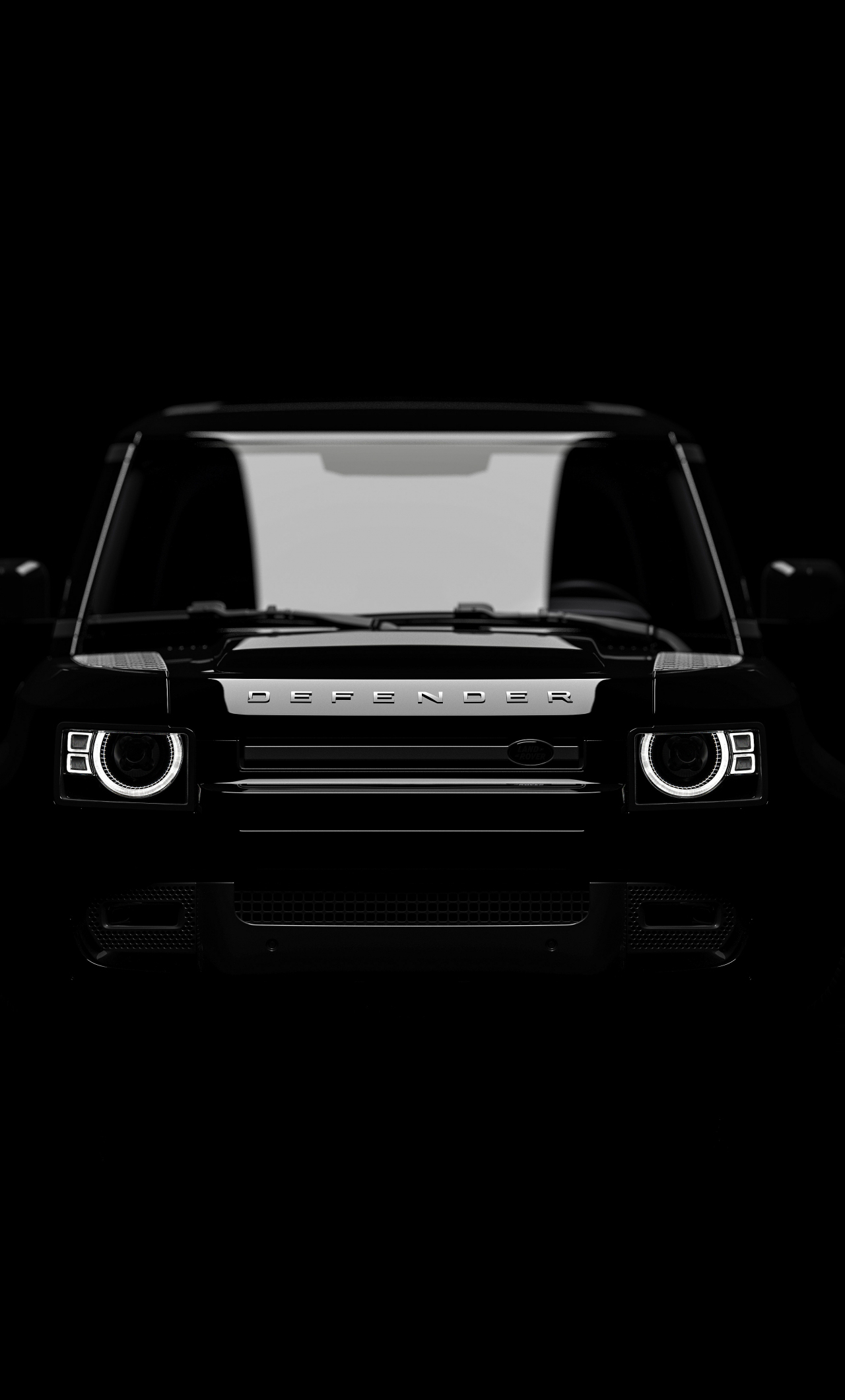 1280x2120 Download wallpaper  dark, front view, land rover defender, 2023 car, iphone 6 plus,  HD background, 29277, Phone