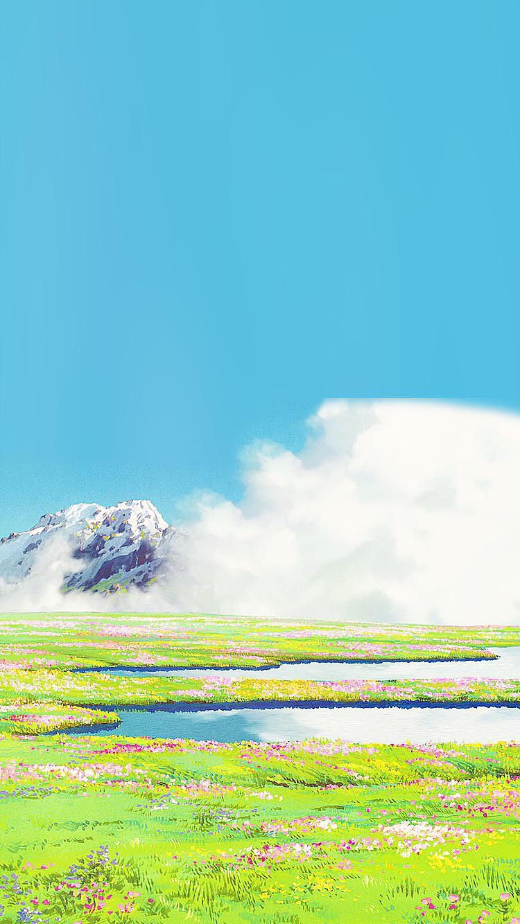 750x1340 Watched Howl's Moving Castle for the first time last night and I'm in love with the hidden garden, Phone