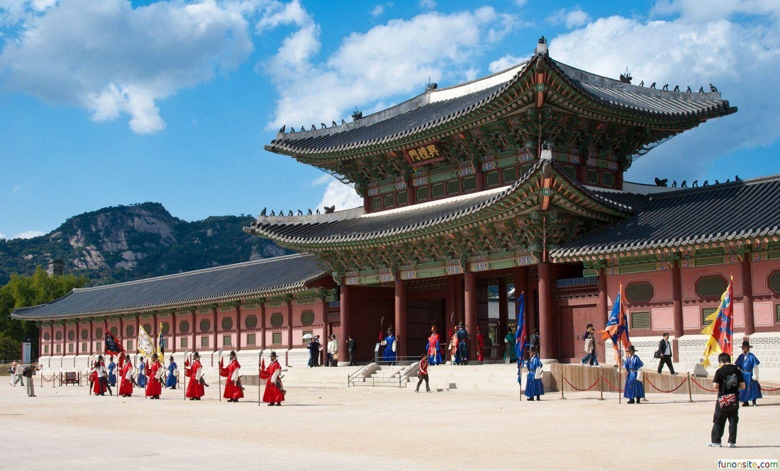 1600x970 Wallpaper ›› Gyeongbok Palace Seoul South Korea Wallpaper, Desktop