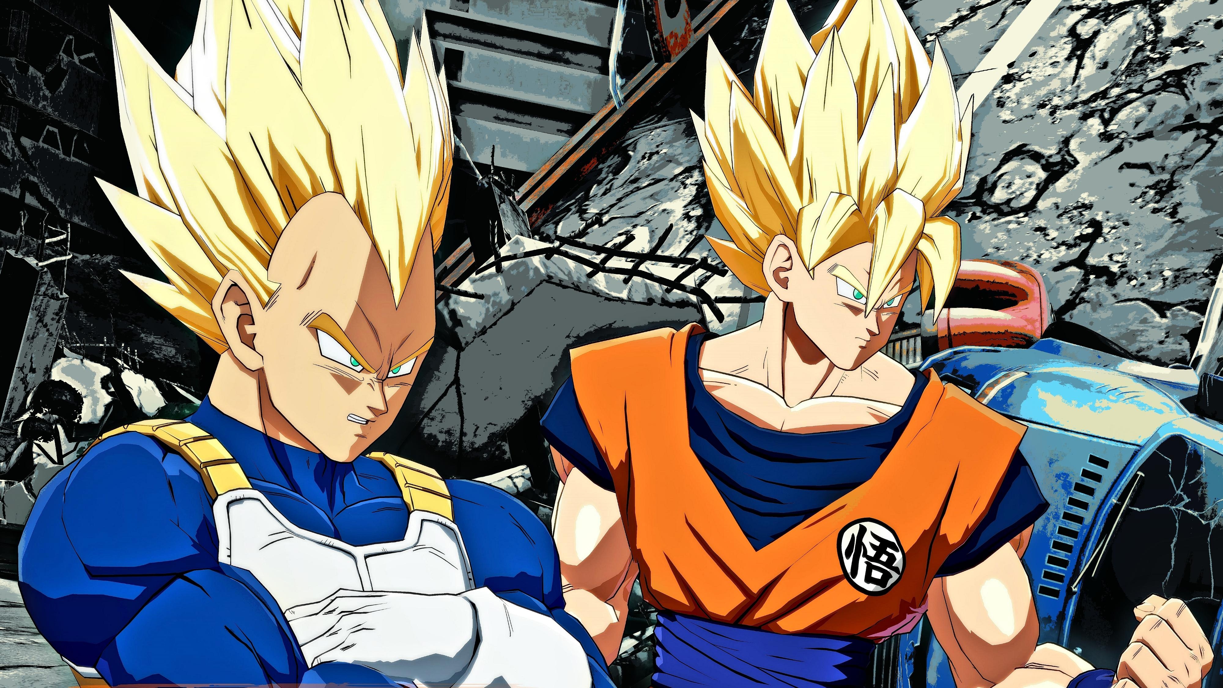 4000x2250 Vegeta and Goku 4K Wallpaper, Desktop