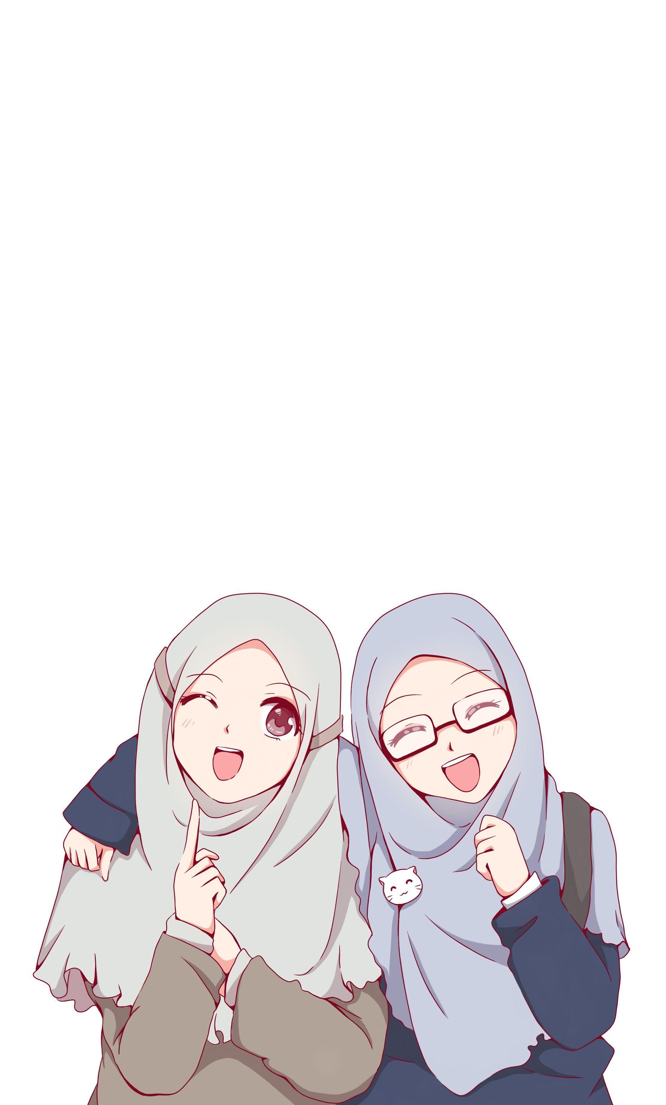 2230x3690 Muslim Girl Cartoon Wallpaper Free Muslim Girl Cartoon, Phone