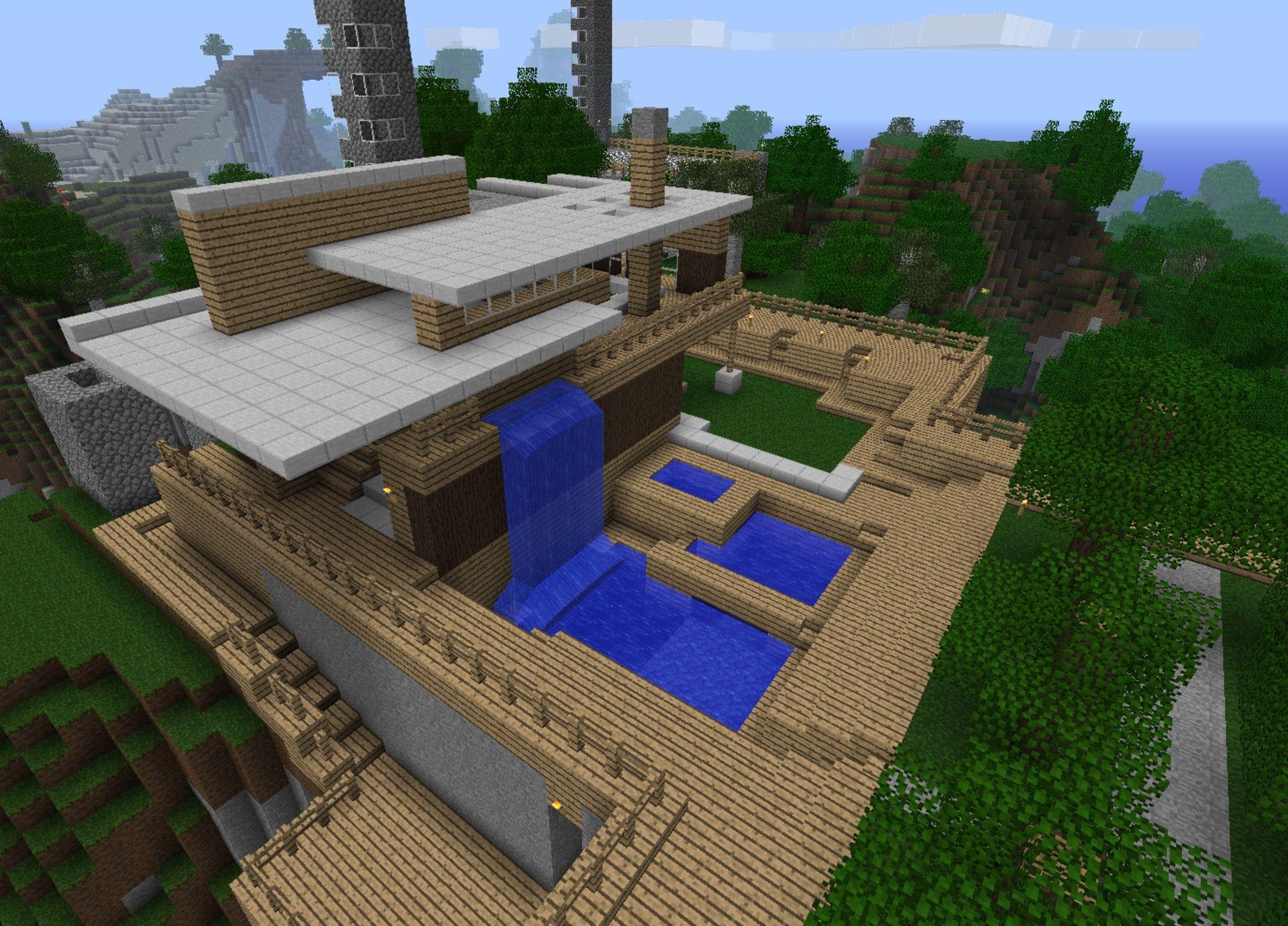 1920x1390 Cool Minecraft Houses HD Background Wallpaper 24 HD Wallpaper, Desktop