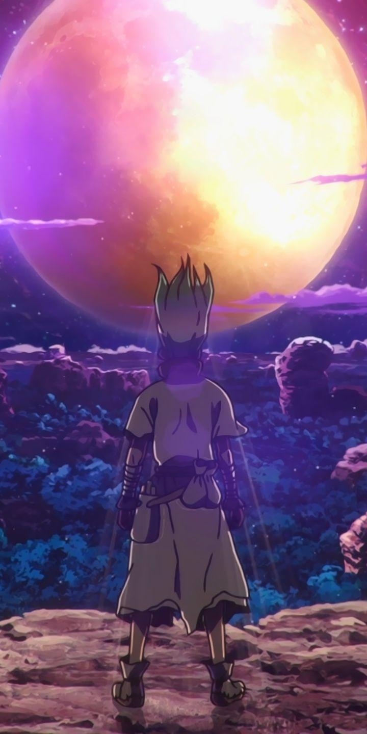 720x1440 Dr. Stone is anime premiered on Summer 2019 based on manga, Phone