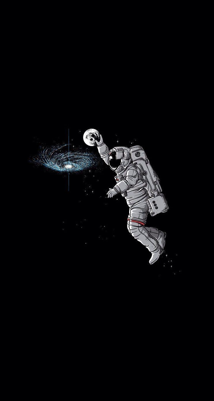 750x1400 Astronaut dunk wallpaper. iPhone 8 & iPhone X, Phone