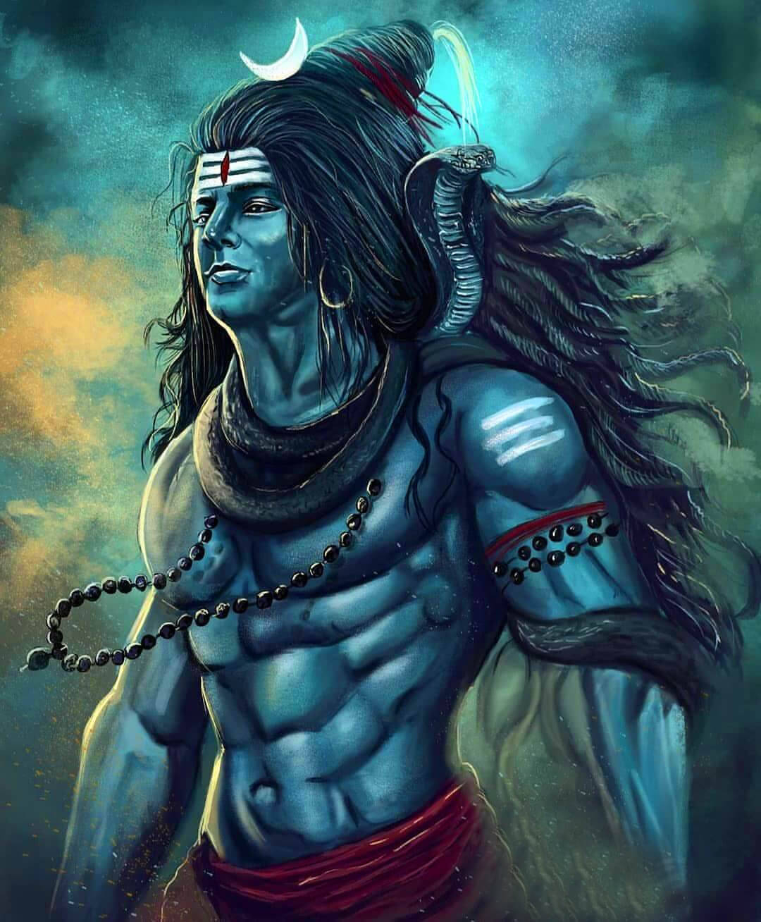 1080x1310 Download Strong Mahadev Meditating HD Art Wallpaper, Phone