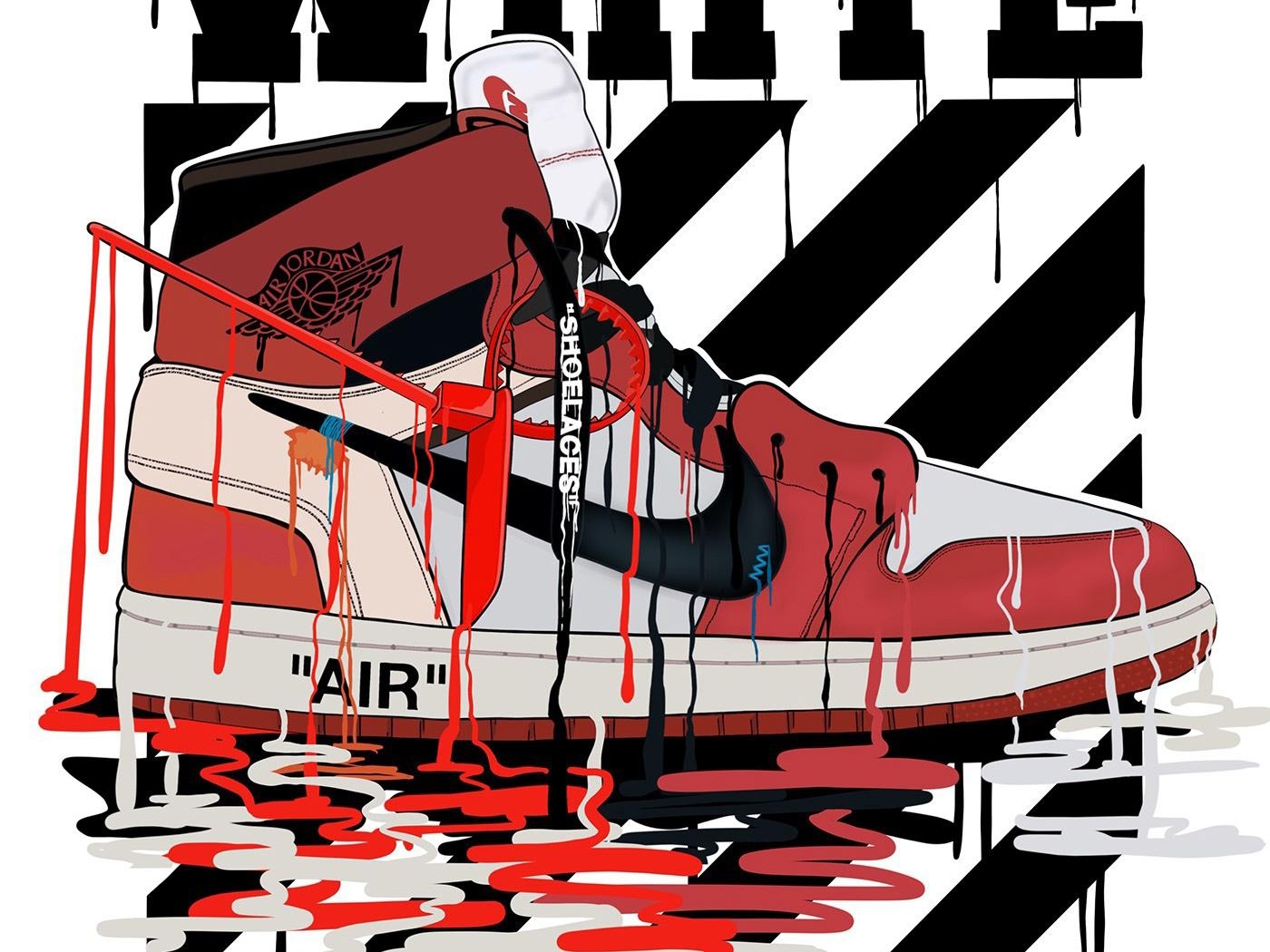 1400x1050 Free download Jonathan Gray Nike x Off White [], Desktop