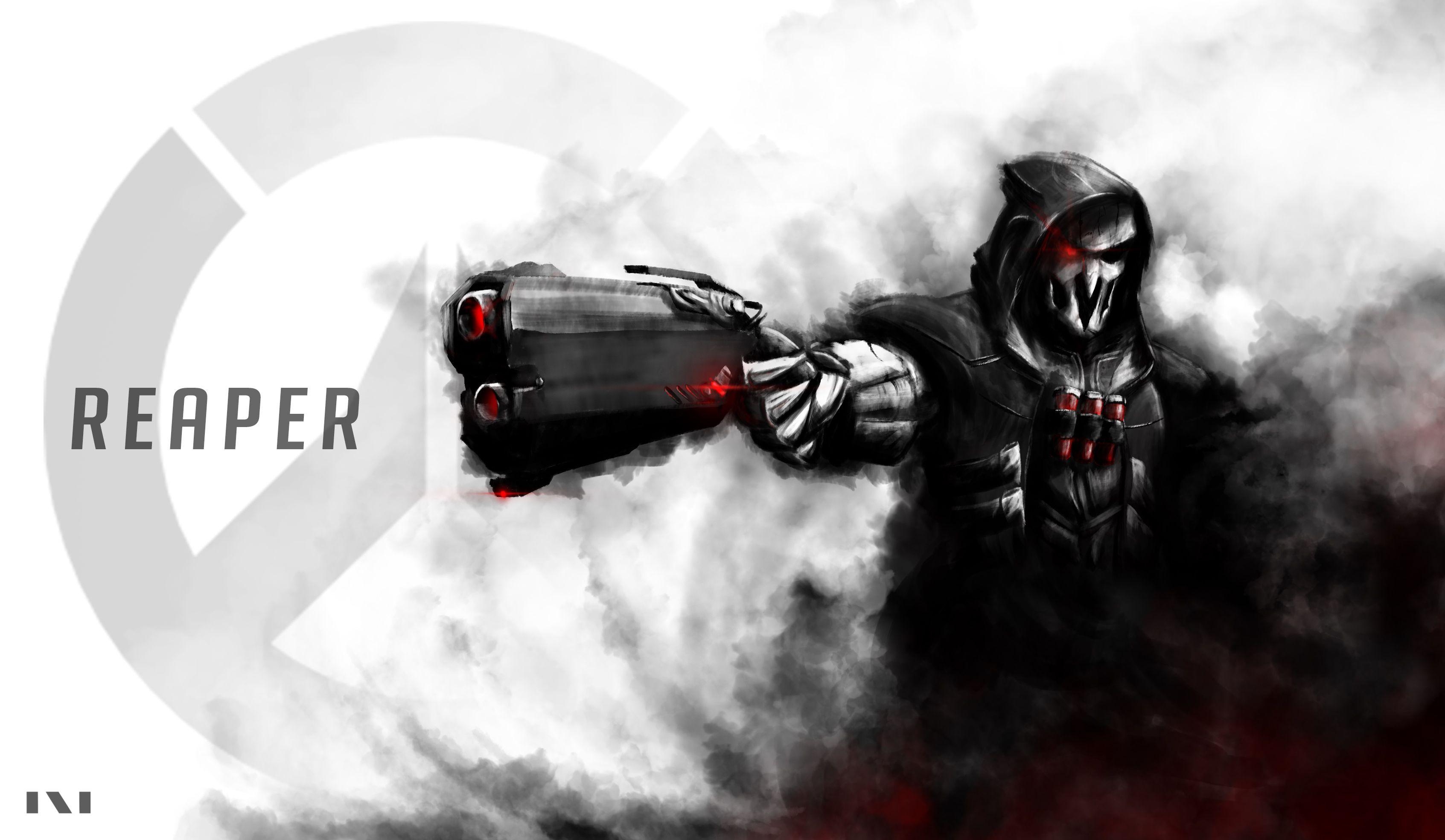 3390x1970 Reaper (Overwatch) HD Wallpaper, Desktop