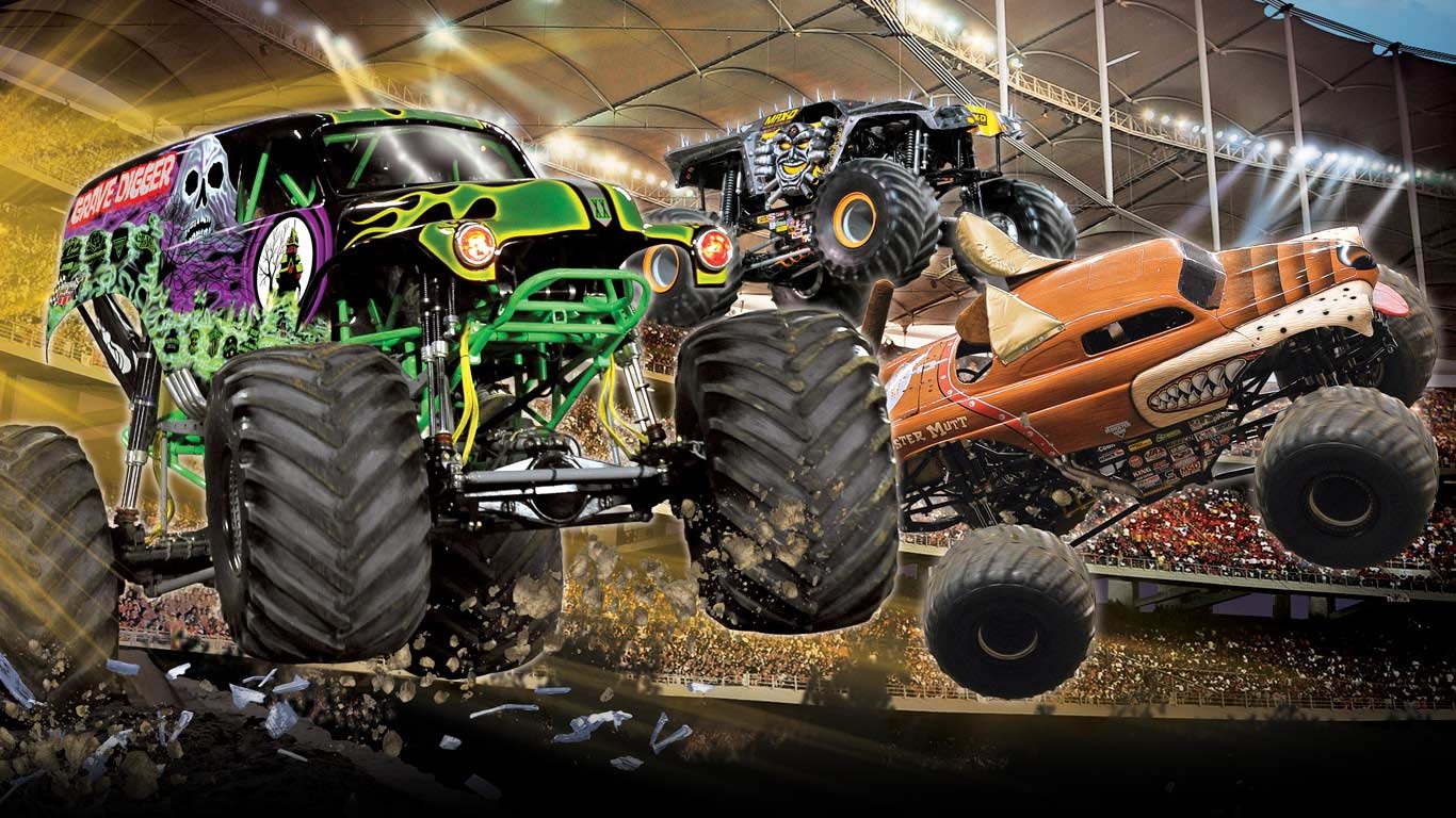 1370x770 Monster Mutt Monster Truck Wallpaper, Desktop