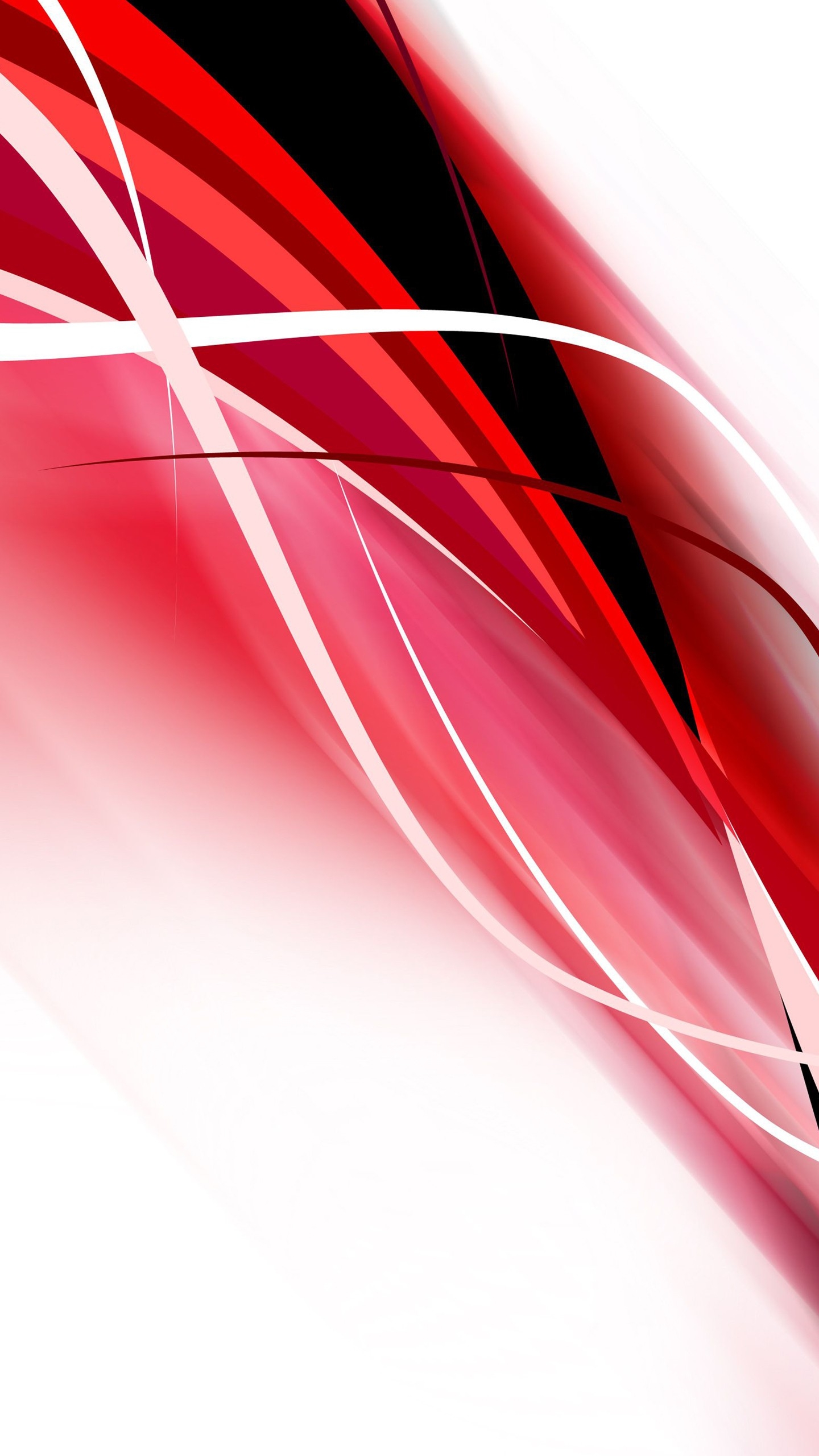 1440x2560 Waves Of Red White And Black 4K 5K HD Red Aesthetic Wallpaper, Phone