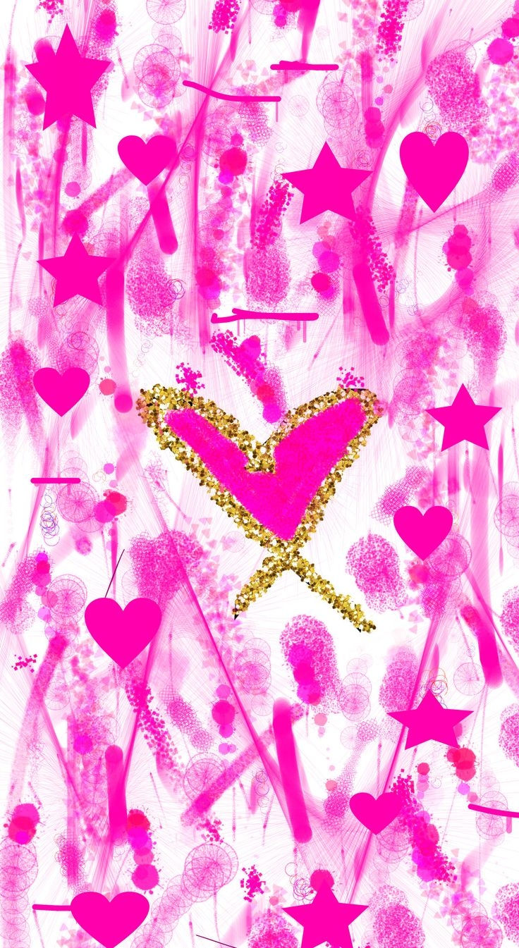 740x1350 pink preppy heart wallpaper. Heart wallpaper, Colorful wallpaper, Abstract artwork, Phone