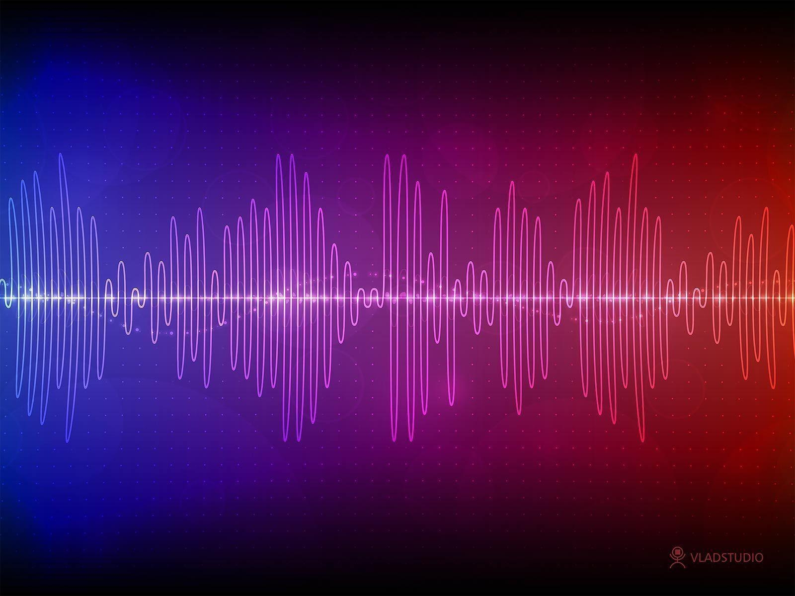 1600x1200 Blue Sound Waves Wallpaper, Desktop