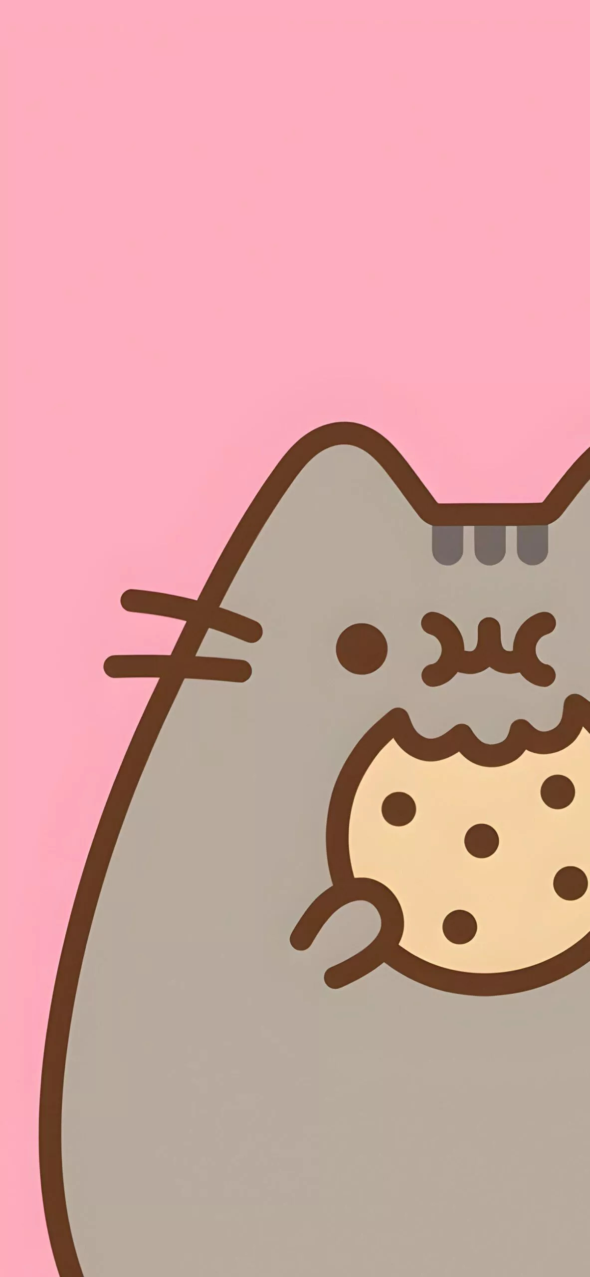 1190x2560 Pusheen Snacking Cookie Wallpaper, Phone