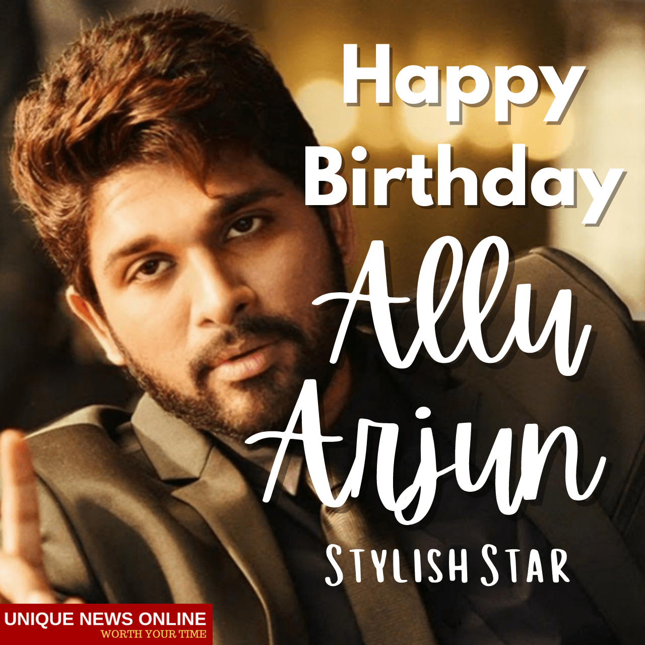 1280x1280 Happy Birthday Allu Arjun: Here are some Quotes, Wishes, Image, facebook and Twitter Messages to Share with Stylish Star, Phone