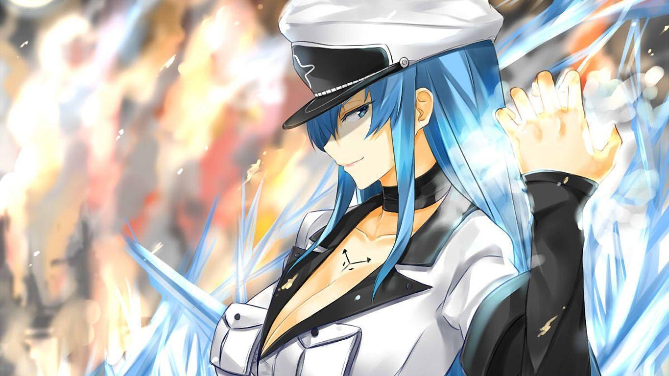 1370x770 Anime Esdeath Jaegers Girl Akame Ga Kill 622489., Desktop