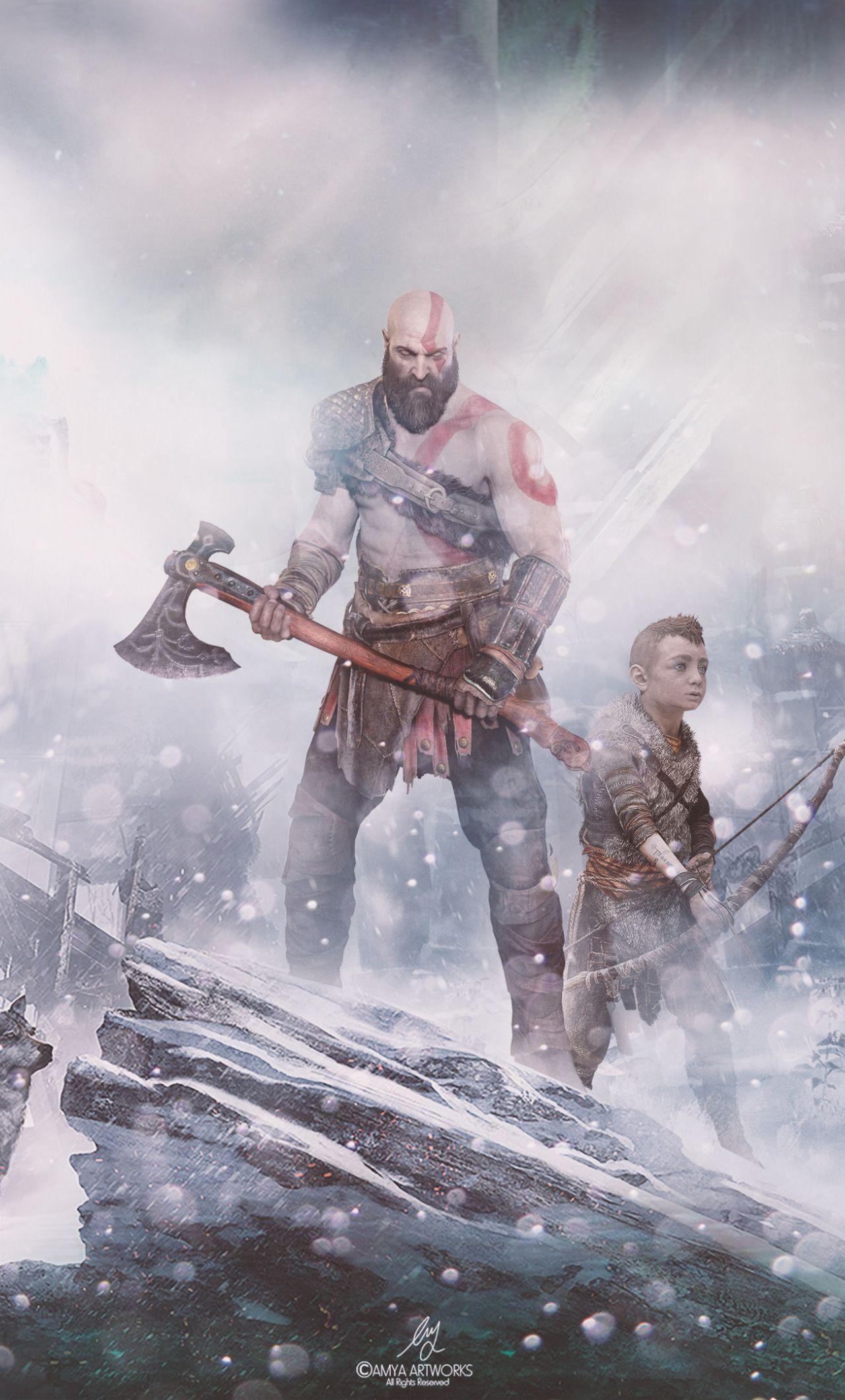 1280x2120 4K wallpaper: iPhone God Of War Wallpaper 4k, Phone