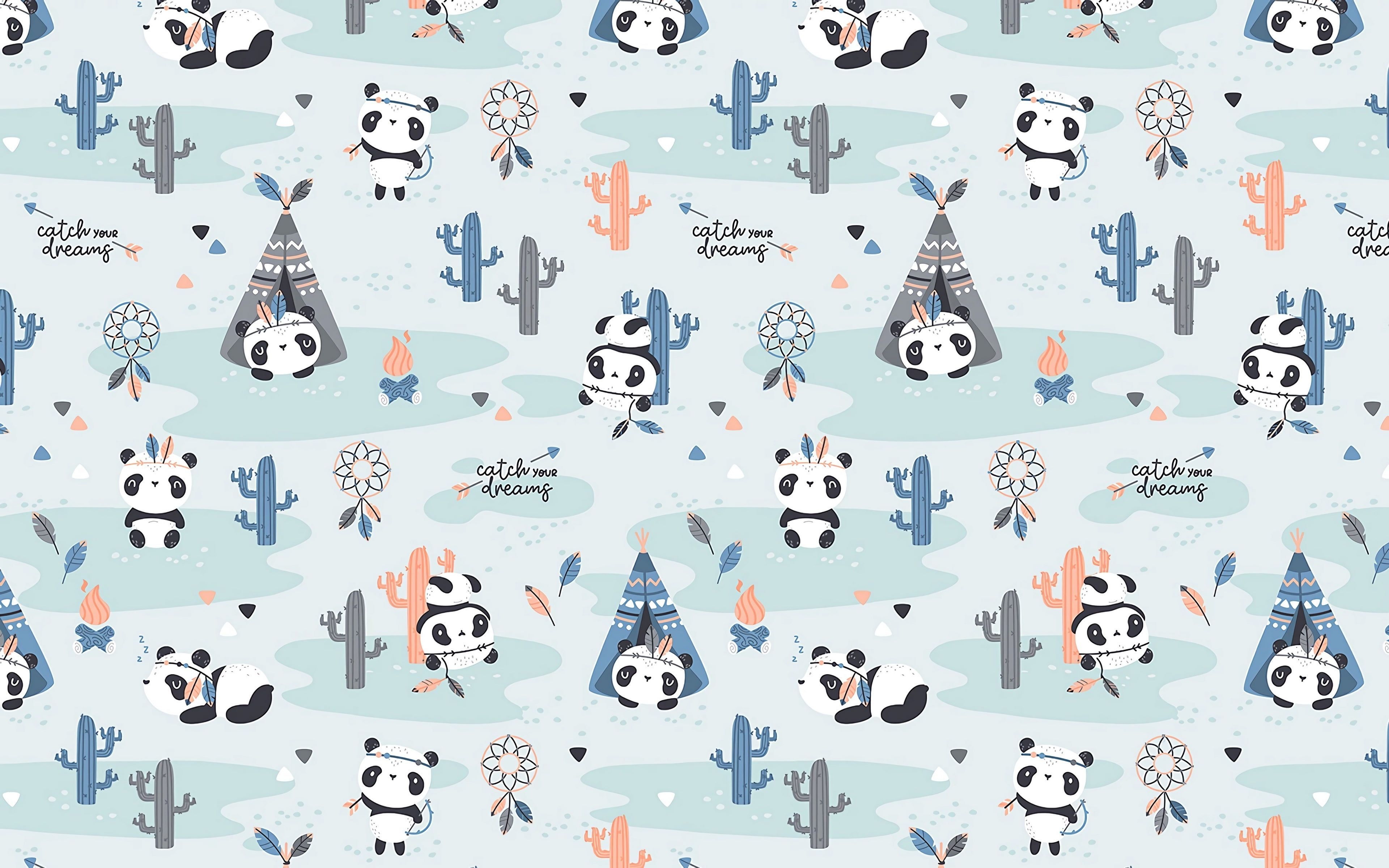 3840x2400 pattern #textures #funny #cute 4k ultra HD background #pandas K #wallpaper #hdwallpap. Textile pattern design, Surface pattern design, Black and blue wallpaper, Desktop