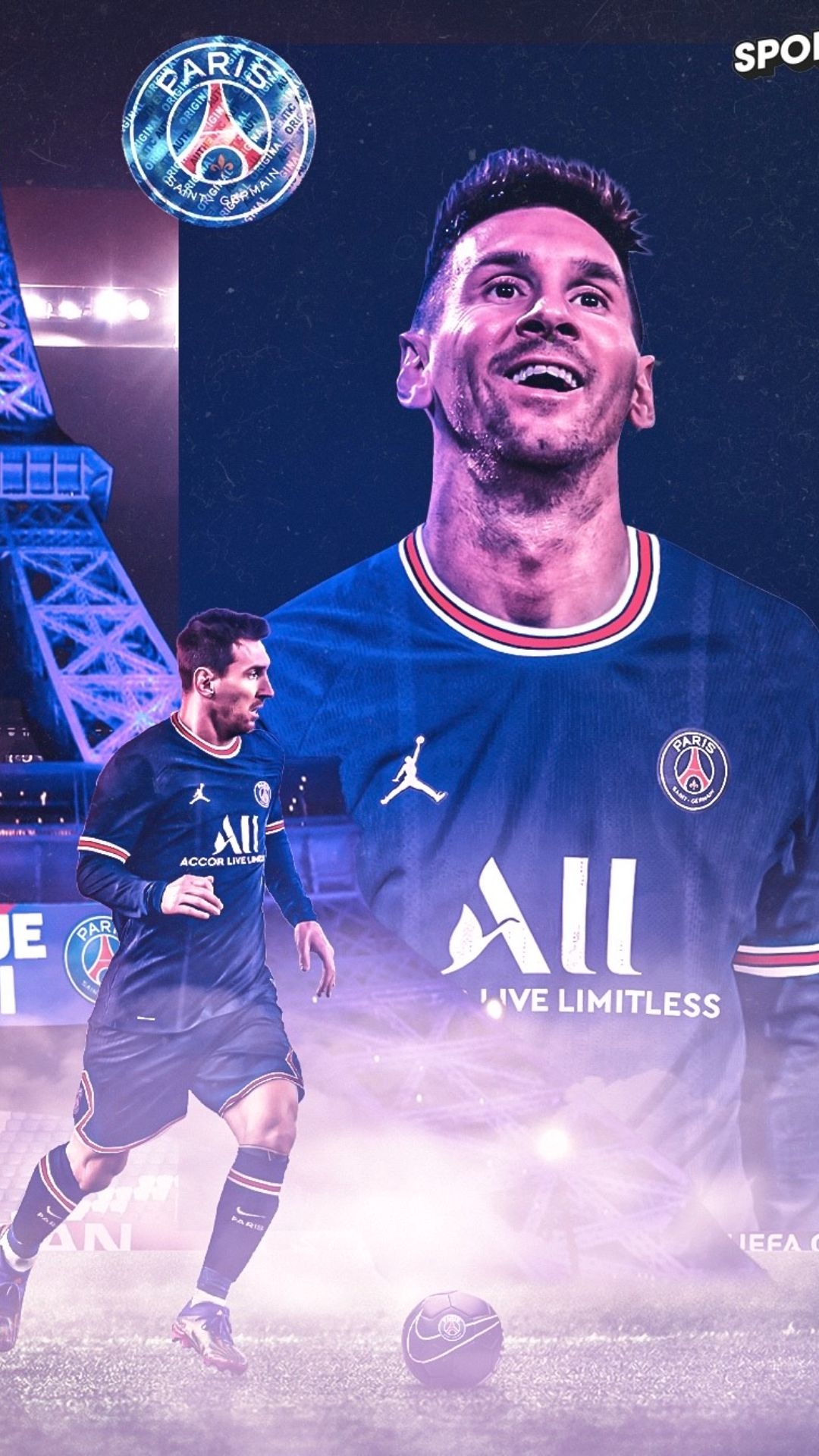 1080x1920 Lionel Messi PSG Wallpaper Download Free Download, Phone