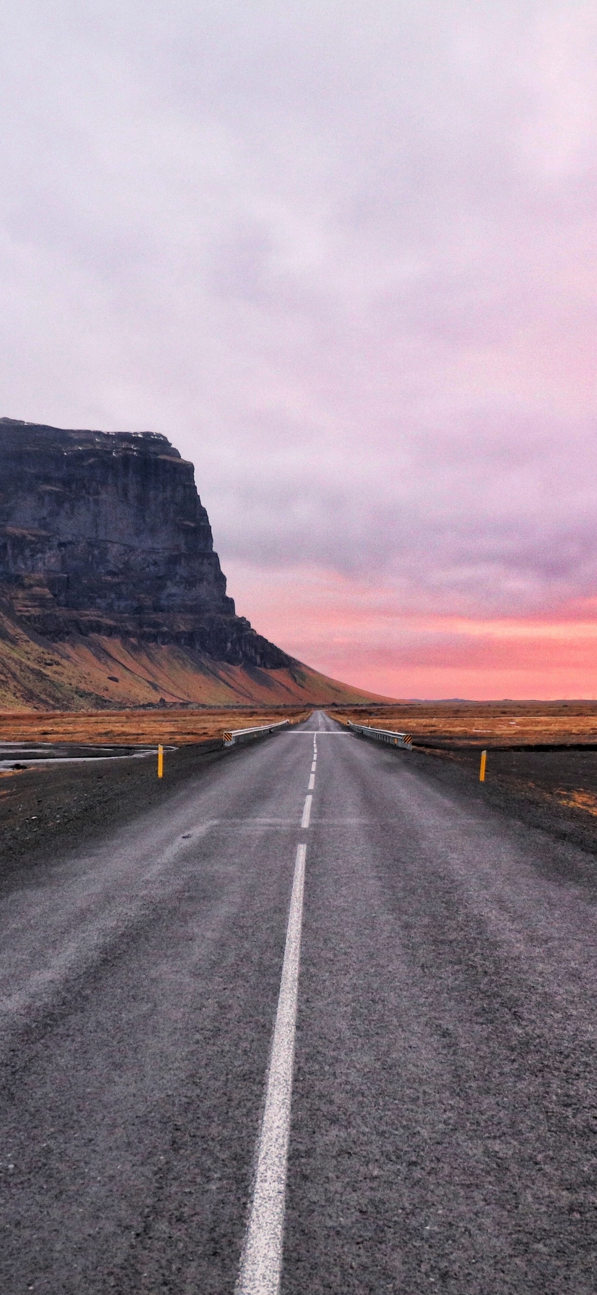 1180x2560 Open Road Wallpaper 4K, Cliff, Horizon, Landscape, Phone