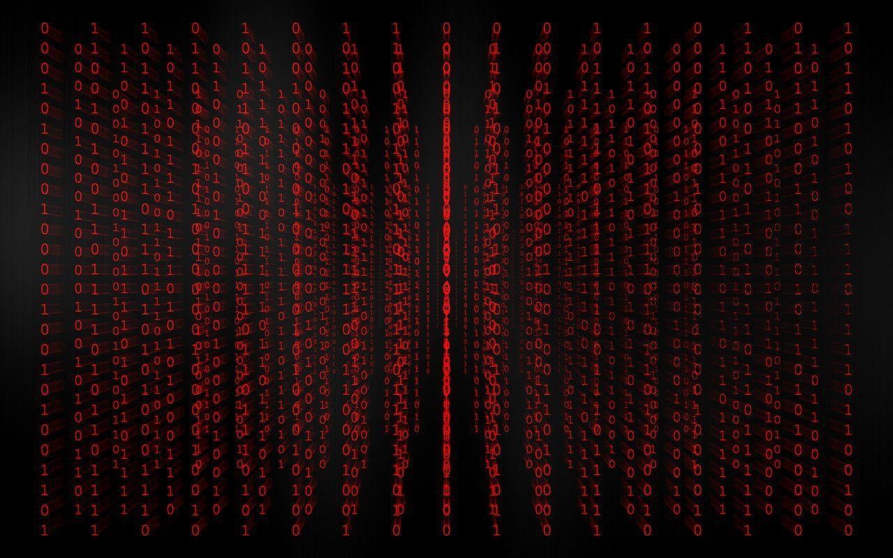 1280x800 Red Binary Code Wallpaper Free Red Binary Code Background, Desktop