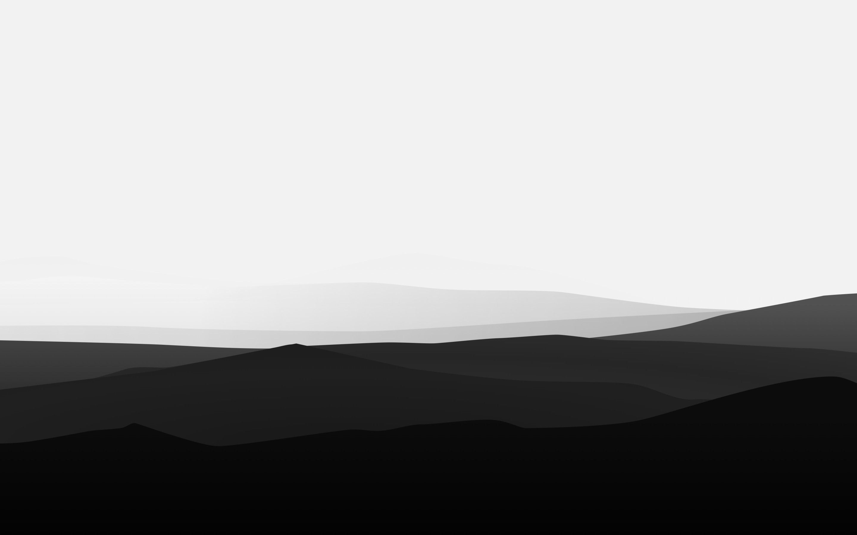 2880x1800 Minimalist Mountains Black And White Macbook Pro Retina, Desktop