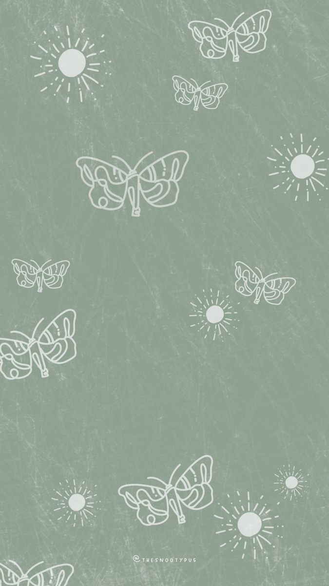 680x1200 Sage green trendy wallpaper. Butterfly wallpaper, Sage green wallpaper, iPhone background, Phone