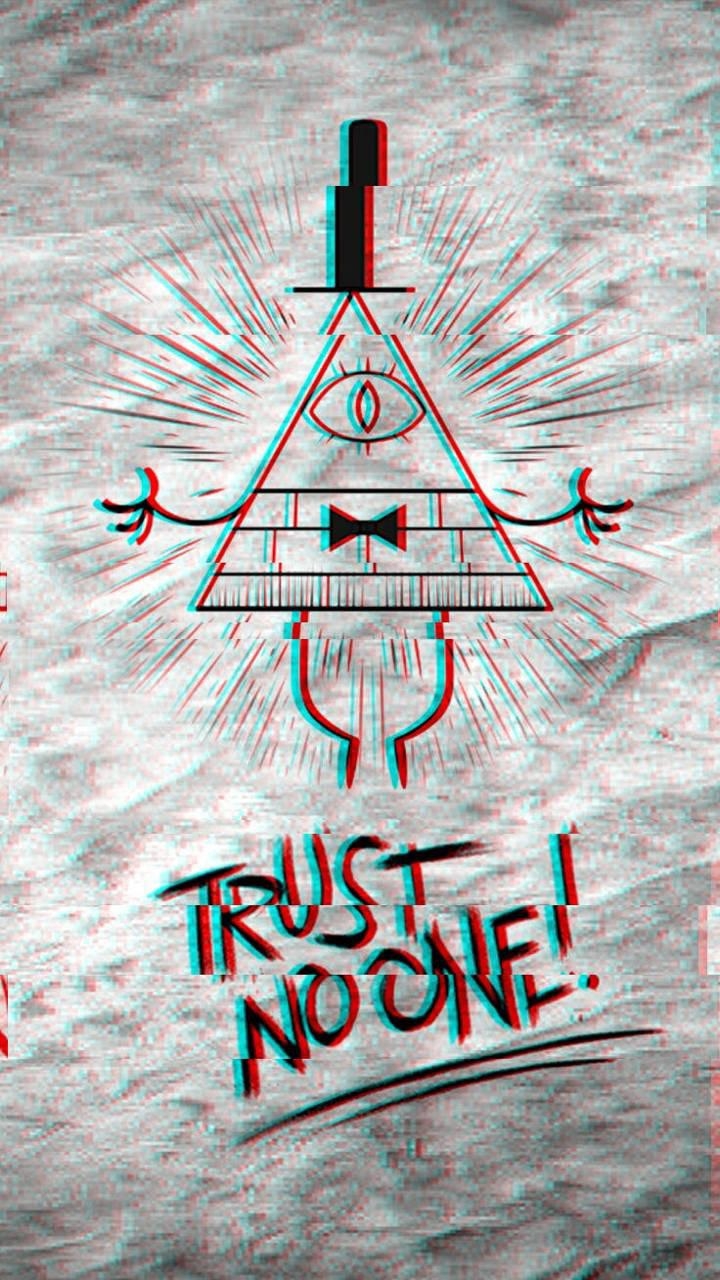 720x1280 Bill Cipher Glitched Phone Wallpaper, Phone