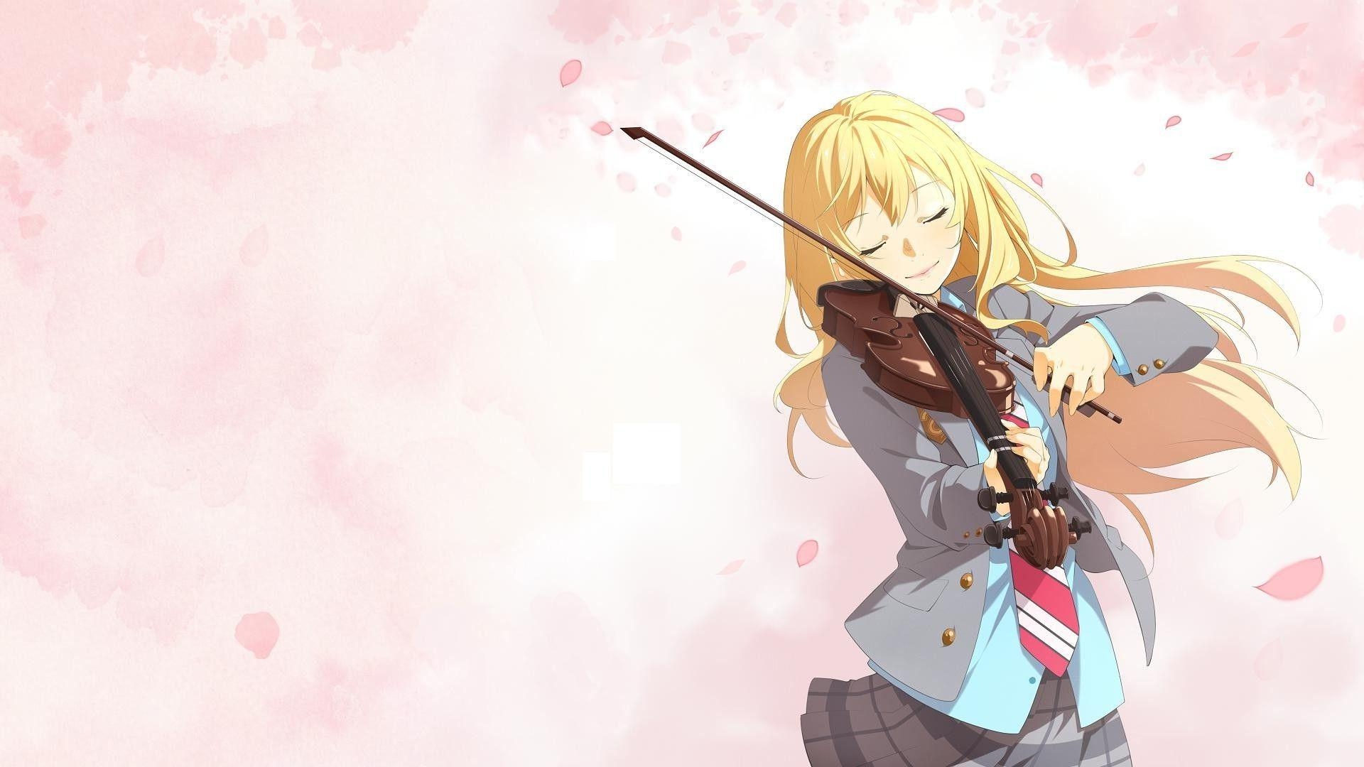 1920x1080 anime, Anime Girls, Blonde, Shigatsu Wa Kimi No Uso, School, Desktop