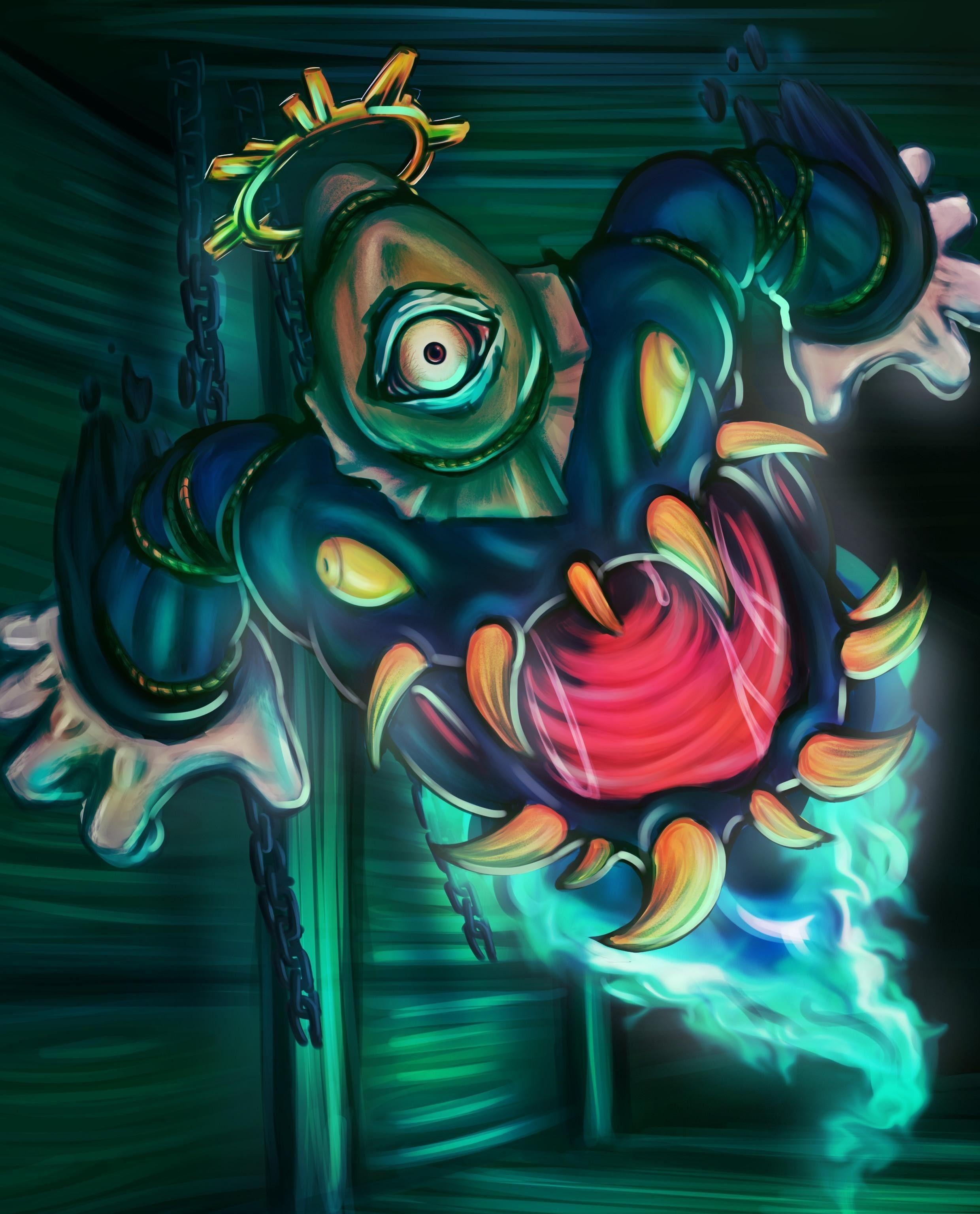 2480x3080 Art artwork chains dusknoir ghost one eye wallpaper. AllWallpaper, Phone