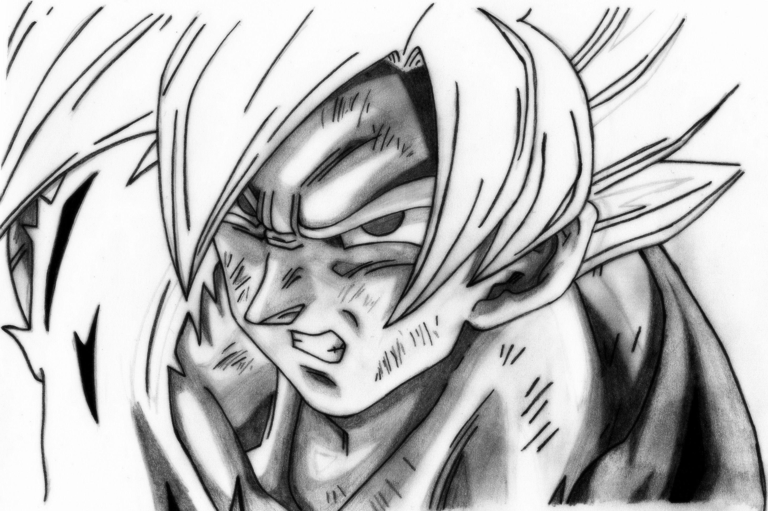 2930x1950 Dragon Ball Super Goku Saiyan Sketch HD Wallpaper And Image, Desktop