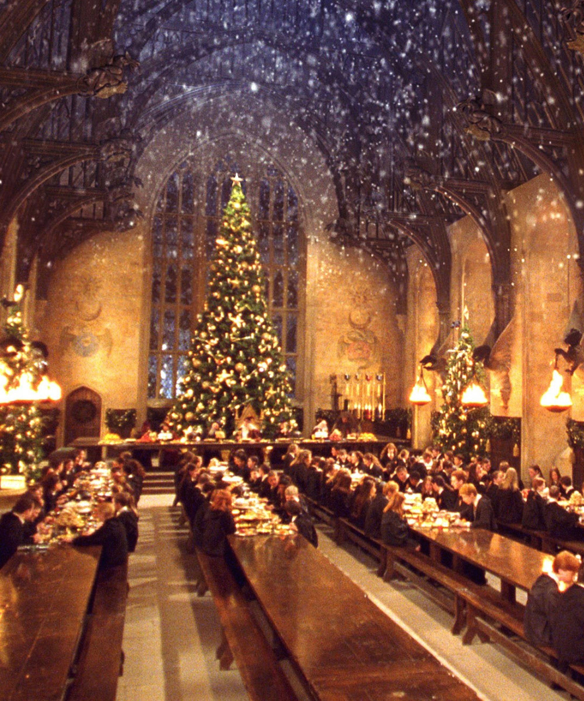 2000x2400 This Harry Potter Christmas Tree Proves The Holiday Season Is The Most Magical Time Of Year. Hogwarts christmas, Harry potter christmas, Hogwarts great hall, Phone