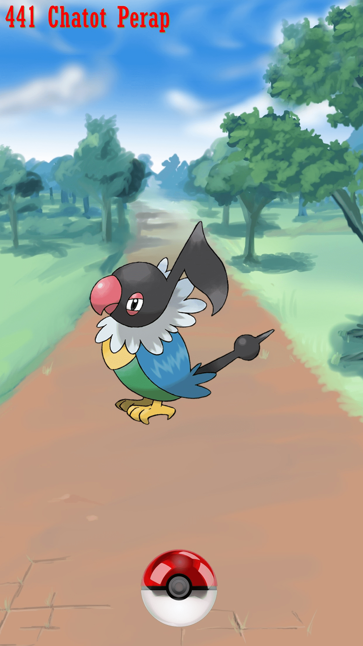 1250x2210 Street Pokeball Chatot Perap, Phone