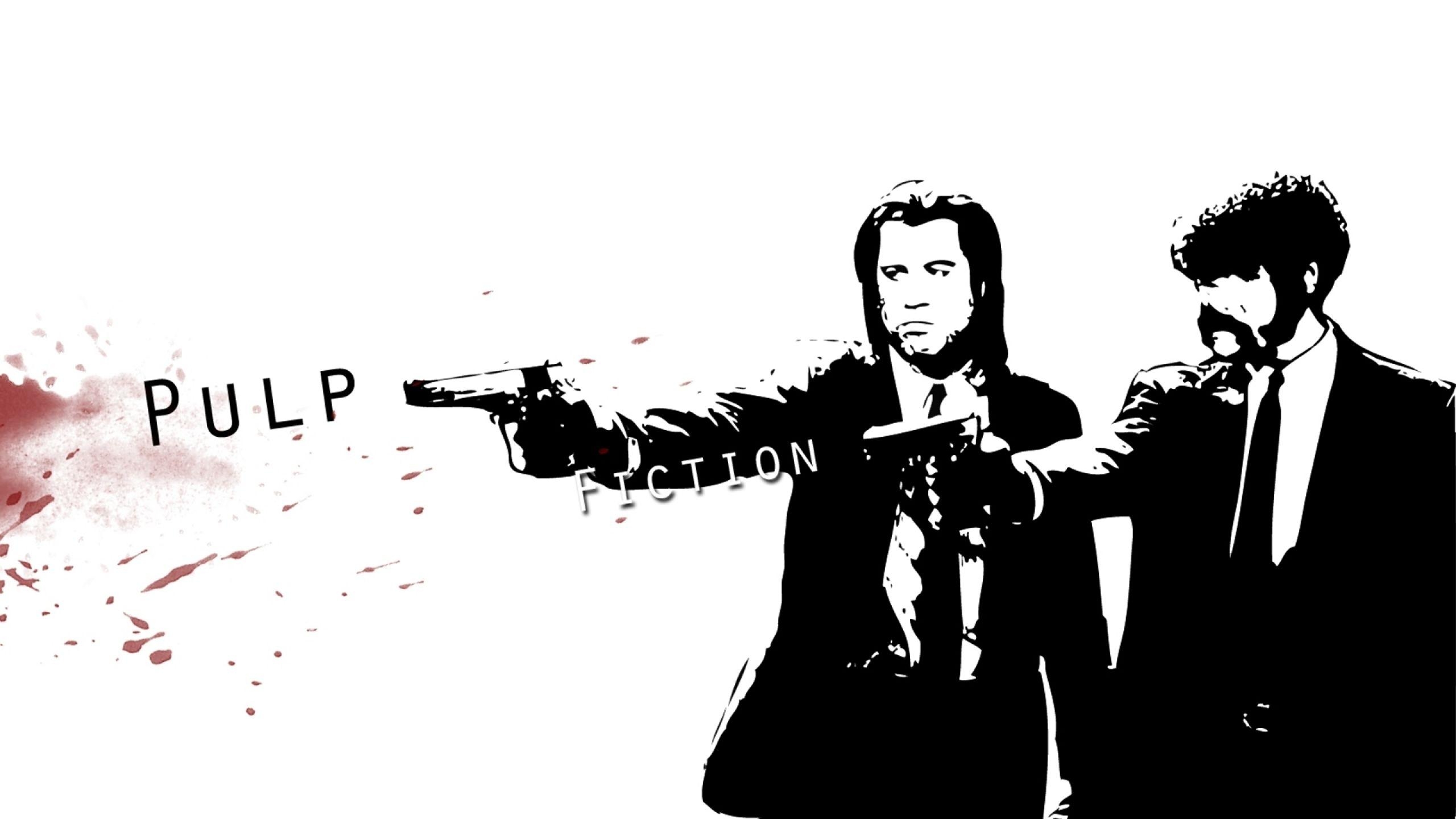 2560x1440 Samuel L. Jackson and John Travolta in Pulp Fiction Wallpaper free, Desktop