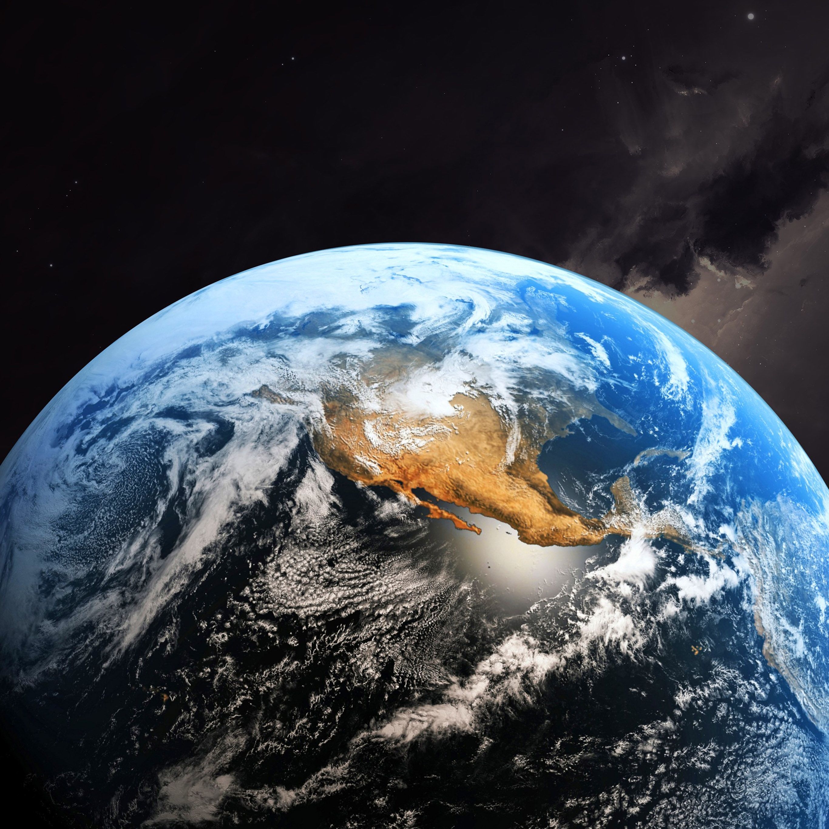 2740x2740 Wallpaper of the week: Earth, Phone